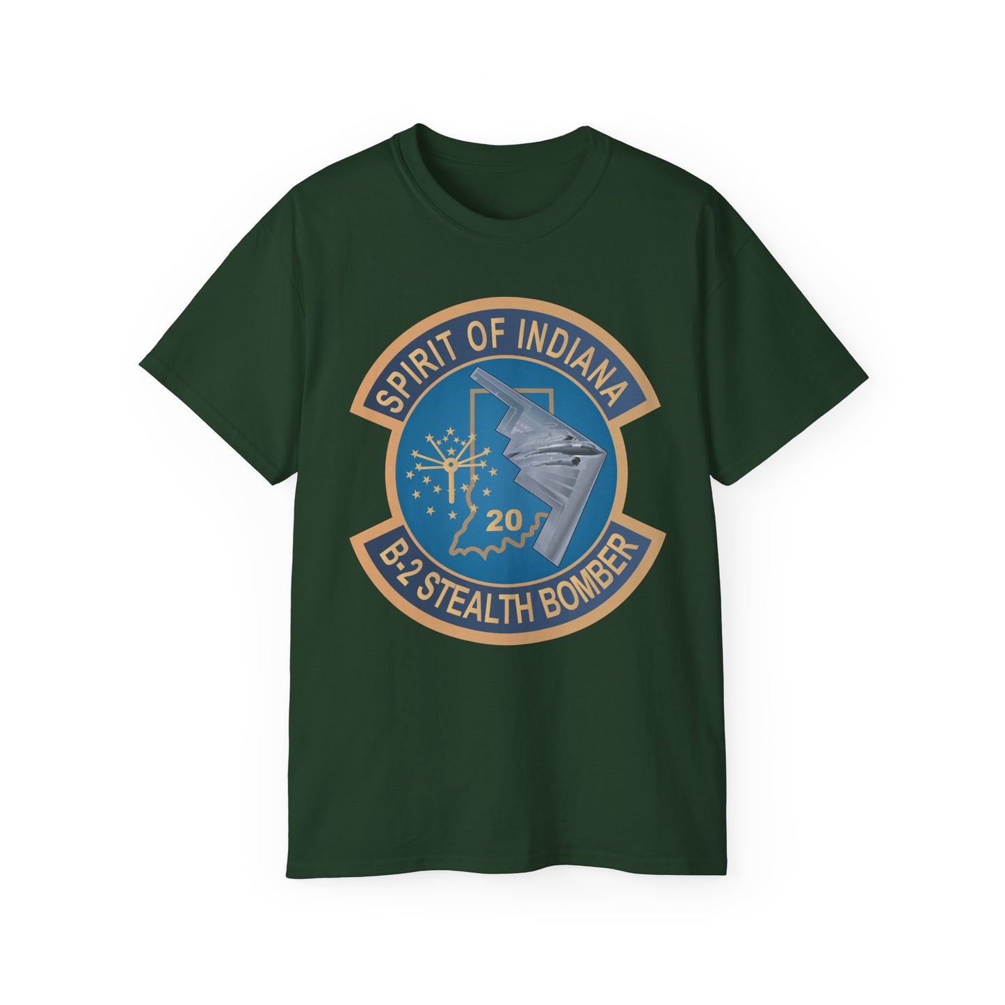 Unisex Ultra Cotton Tee - USAF - B2 - Spirit of Indiana - Stealth Bomber wo txt X 300