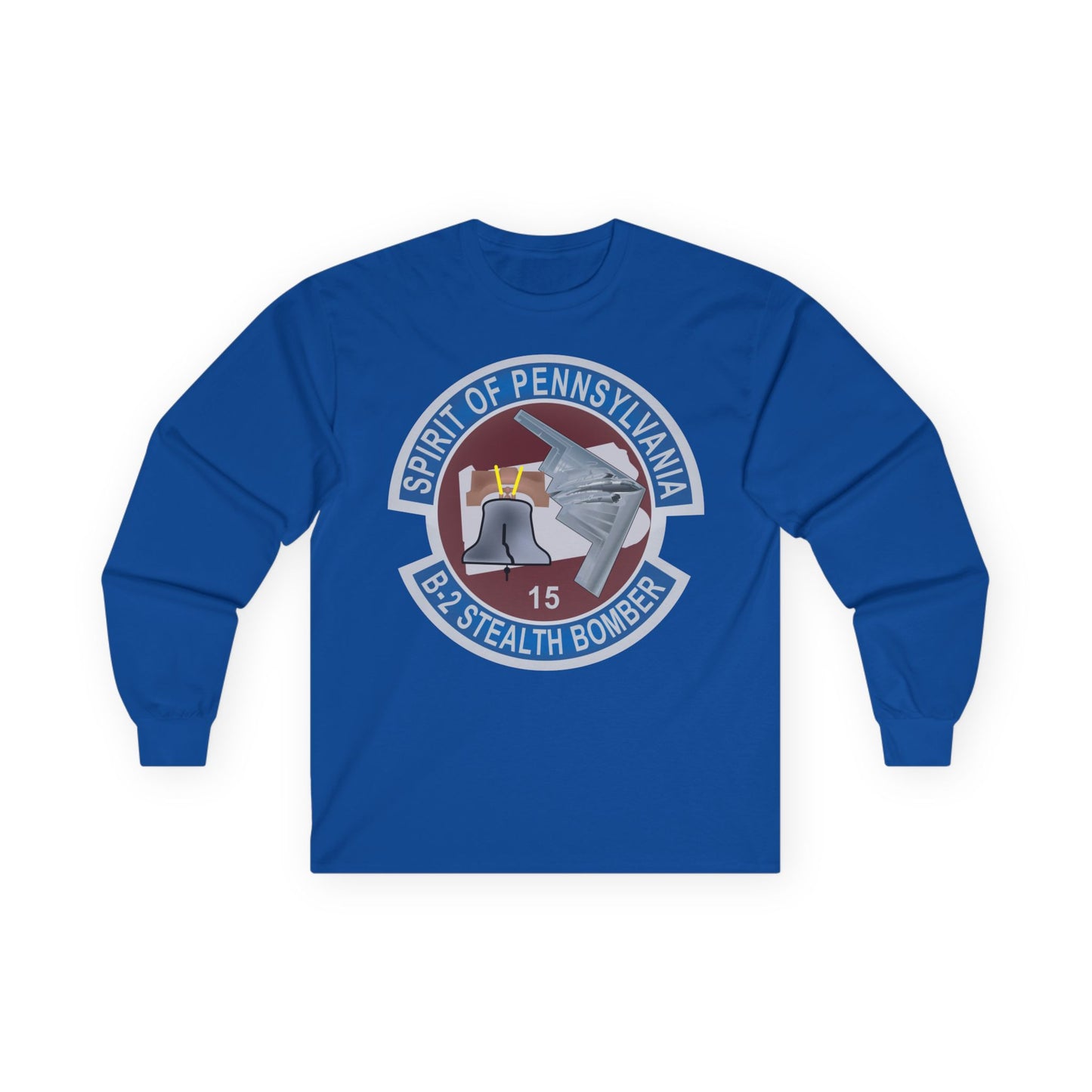 Unisex Ultra Cotton Long Sleeve Tee - USAF - B2 - Spirit of Pennsylvania Stealth Bomber wo Txt X 300