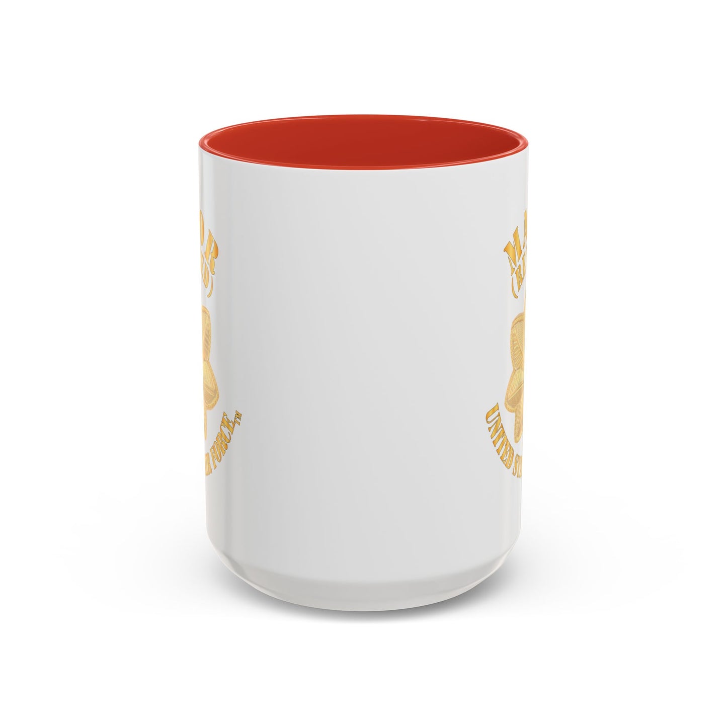 Accent Coffee Mug (11oz & 15oz) - USAF - Major - Retired X 300