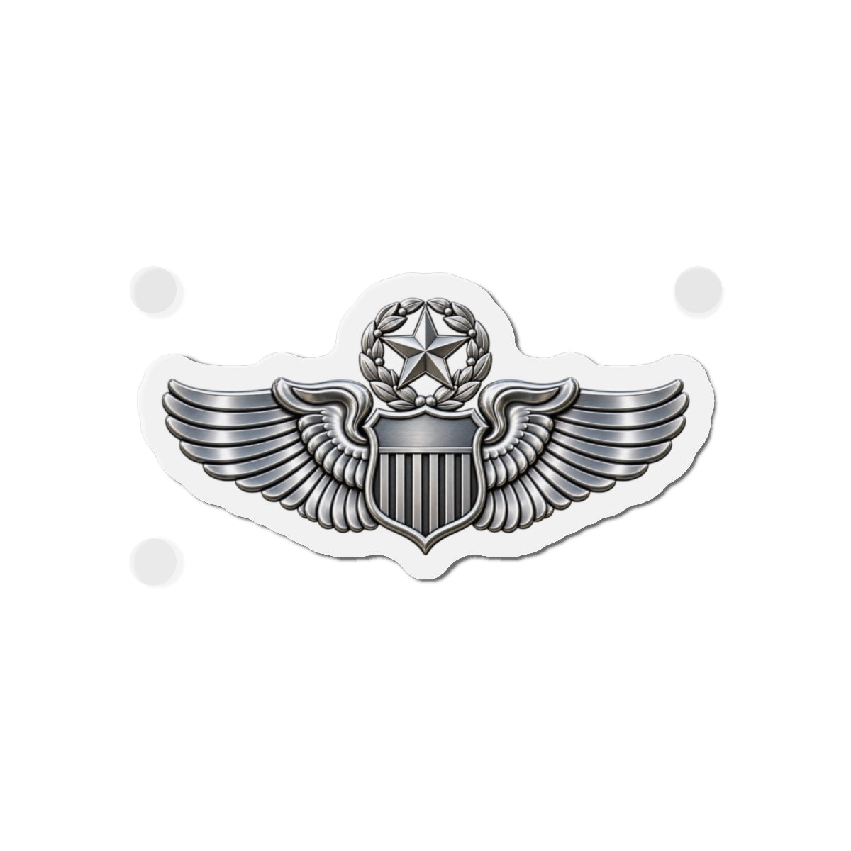 Die-Cut Magnet - USAF - Master Pilot Badge wo txt - 3D - Enhanced