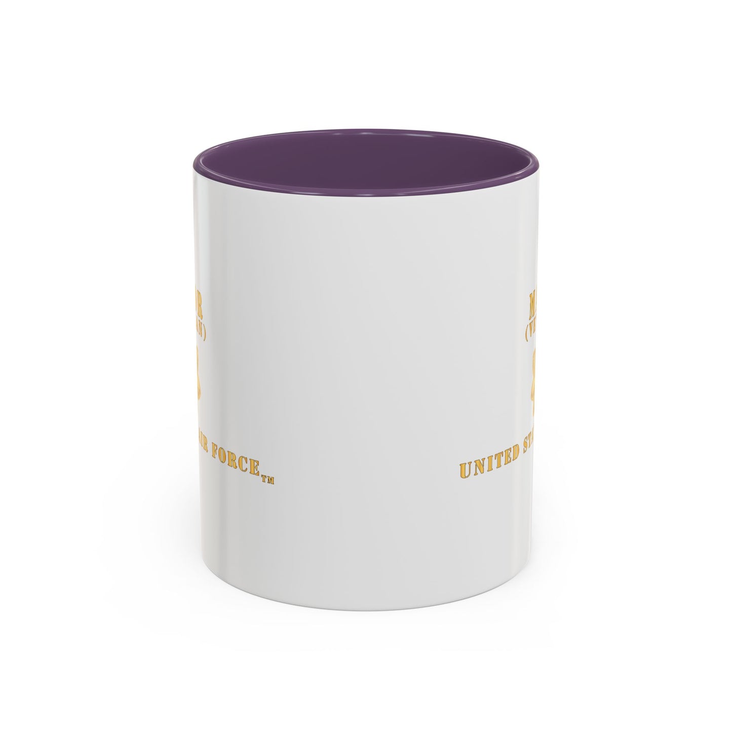 Accent Coffee Mug (11oz & 15oz) - USAF - Major - MAJ - Veteran X 300