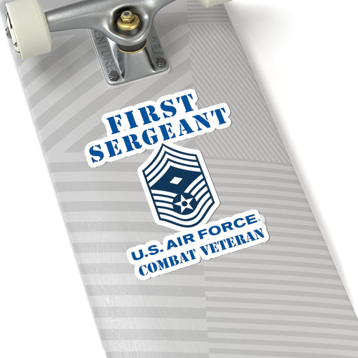 Kiss-Cut Stickers - USAF - First Sergeant (E9b) - 2020 - Combat Veteran