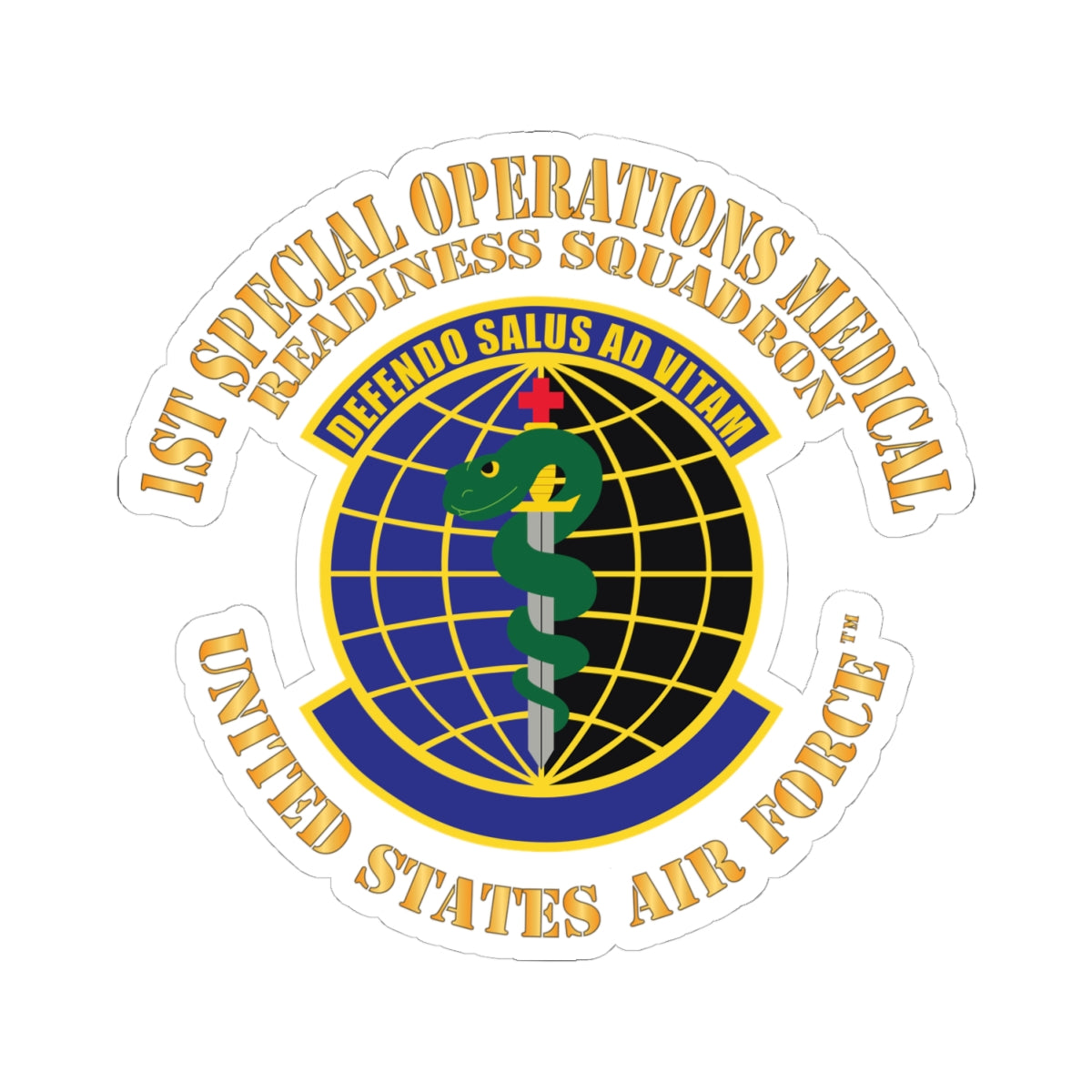 Kiss-Cut Stickers - USAF -  1st Special Operations Medical Readiness Squadron