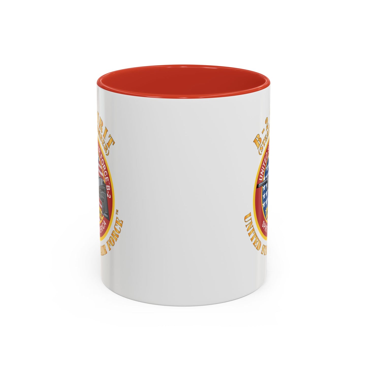 Accent Coffee Mug (11oz & 15oz) - USAF - B2 - Spirit - Stealth Bomber X 300