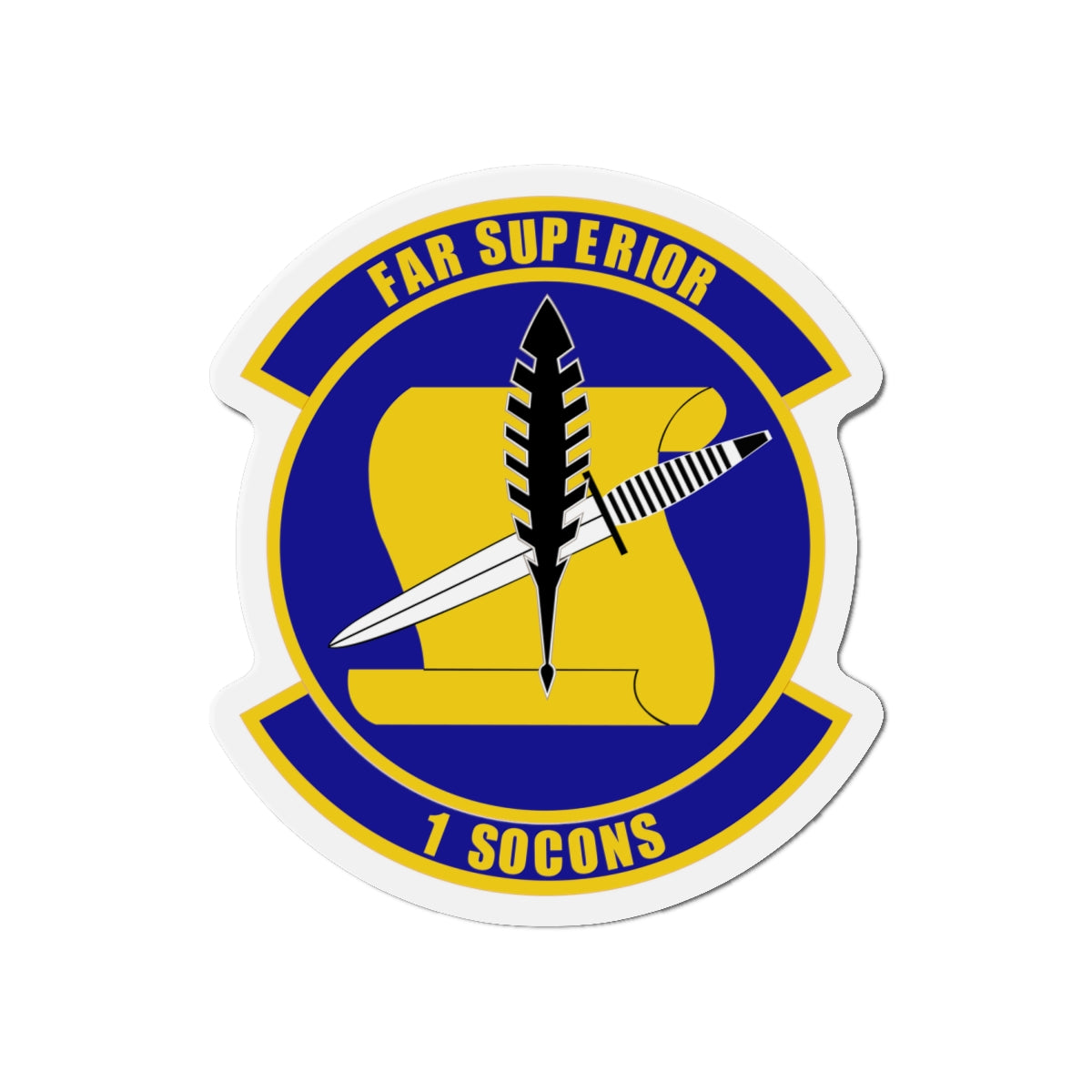 Die-Cut Magnet - USAF - 1st Special Operations Contracting Sq wo txt X 300