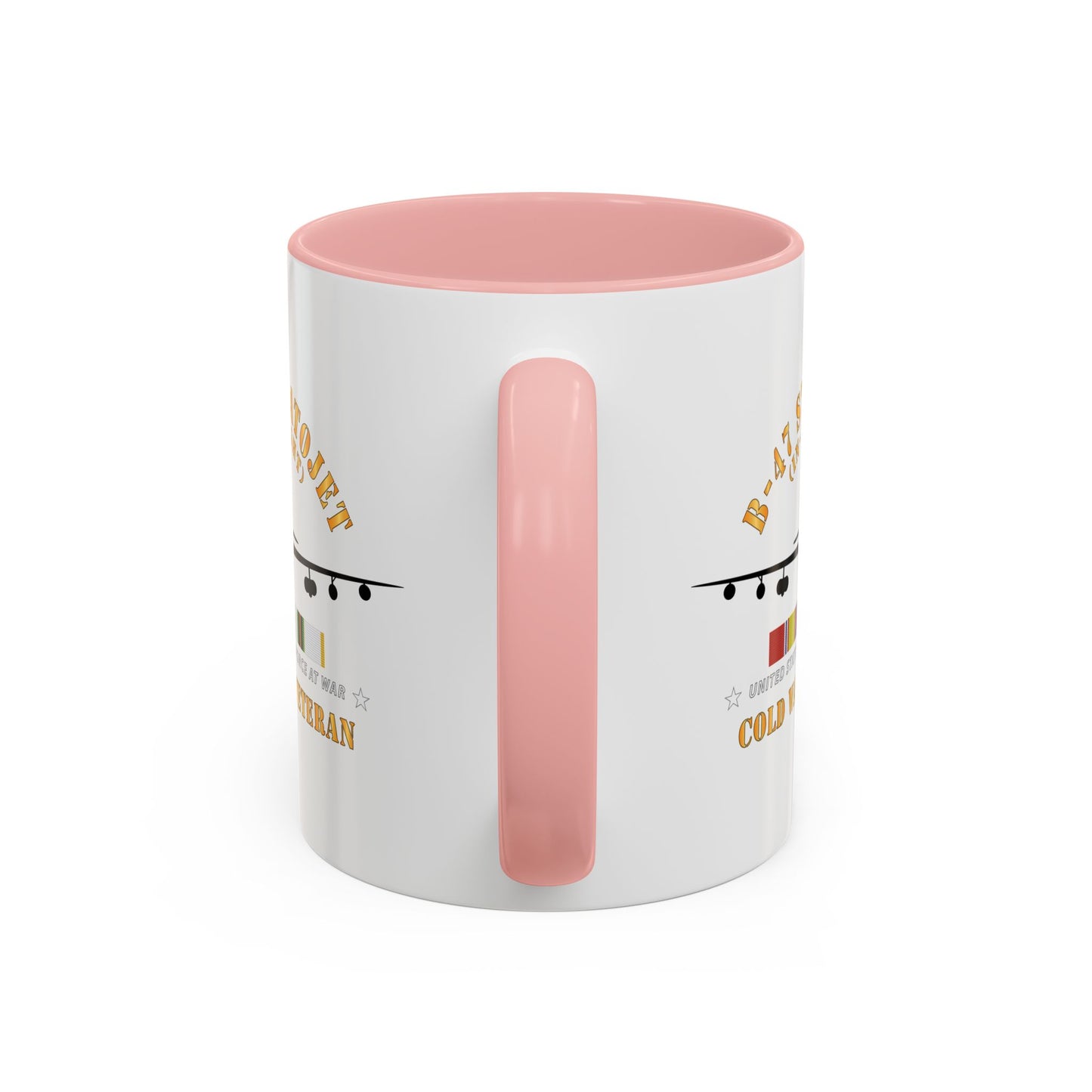 Accent Coffee Mug (11oz & 15oz) - USAF - B-47 Stratojet - In Flt - Silhouette - Cold War Veteran X 300