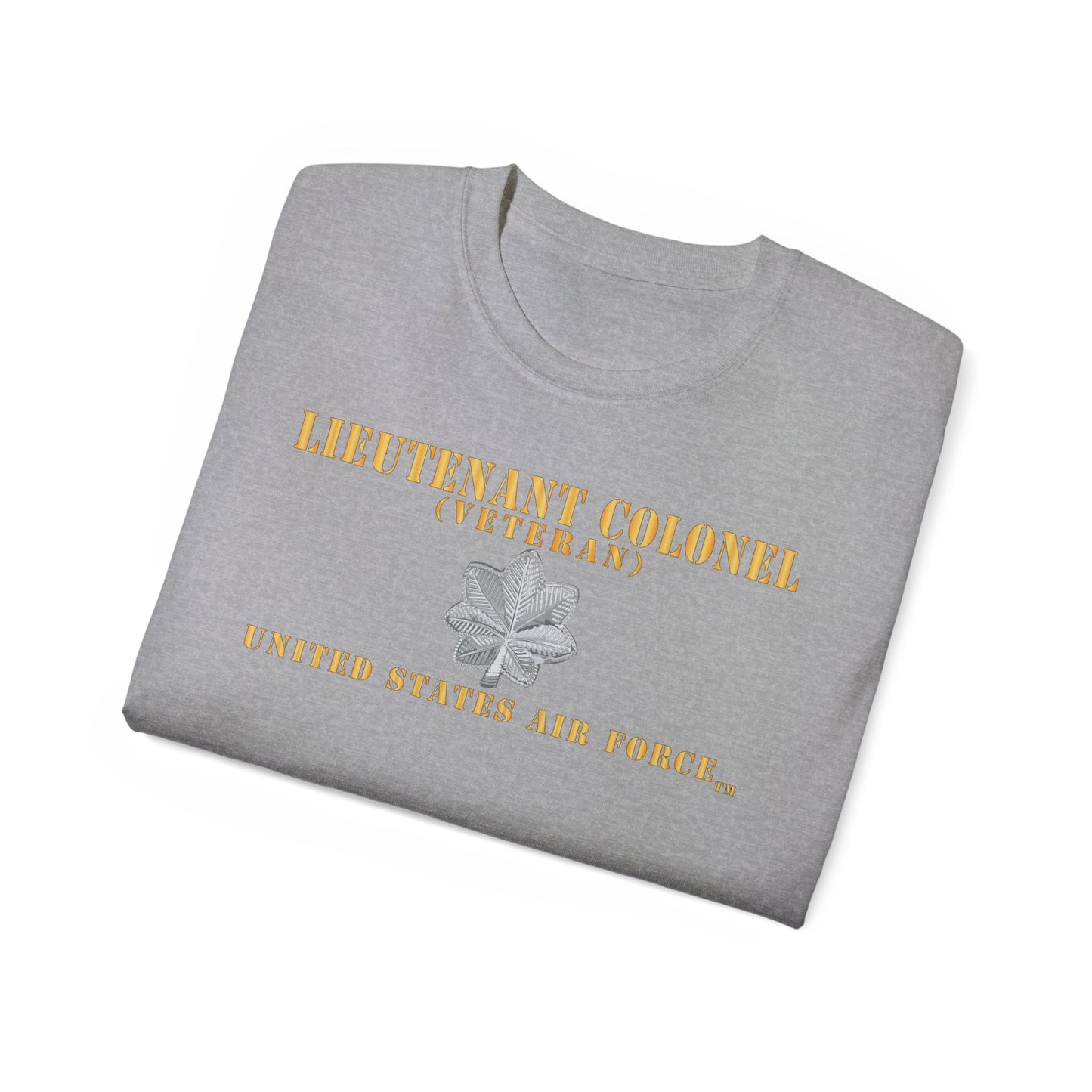 Unisex Ultra Cotton Tee - USAF - Lieutenant Colonel - LTC - Veteran - Flat - TM X 300