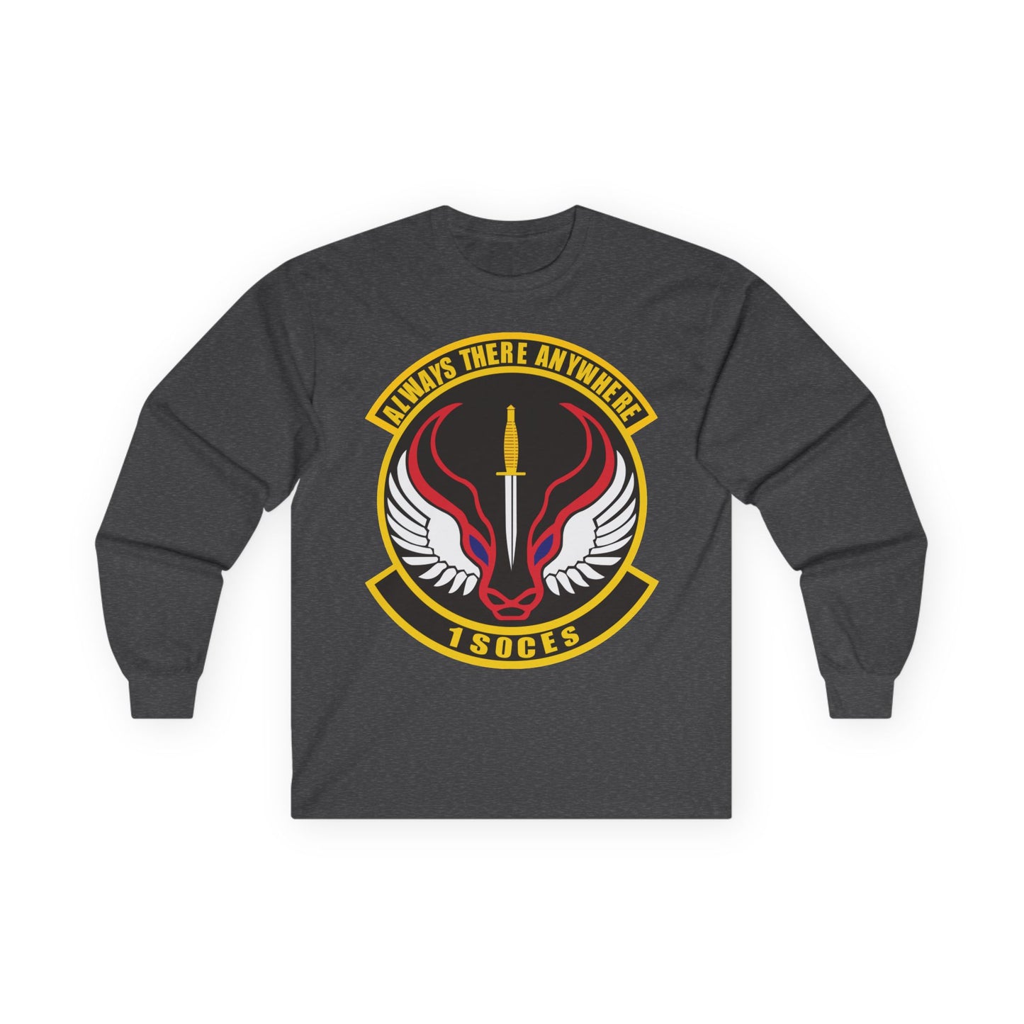 Unisex Ultra Cotton Long Sleeve Tee - USAF - 1st Special Operations Civil Engineer Sq wo txt
