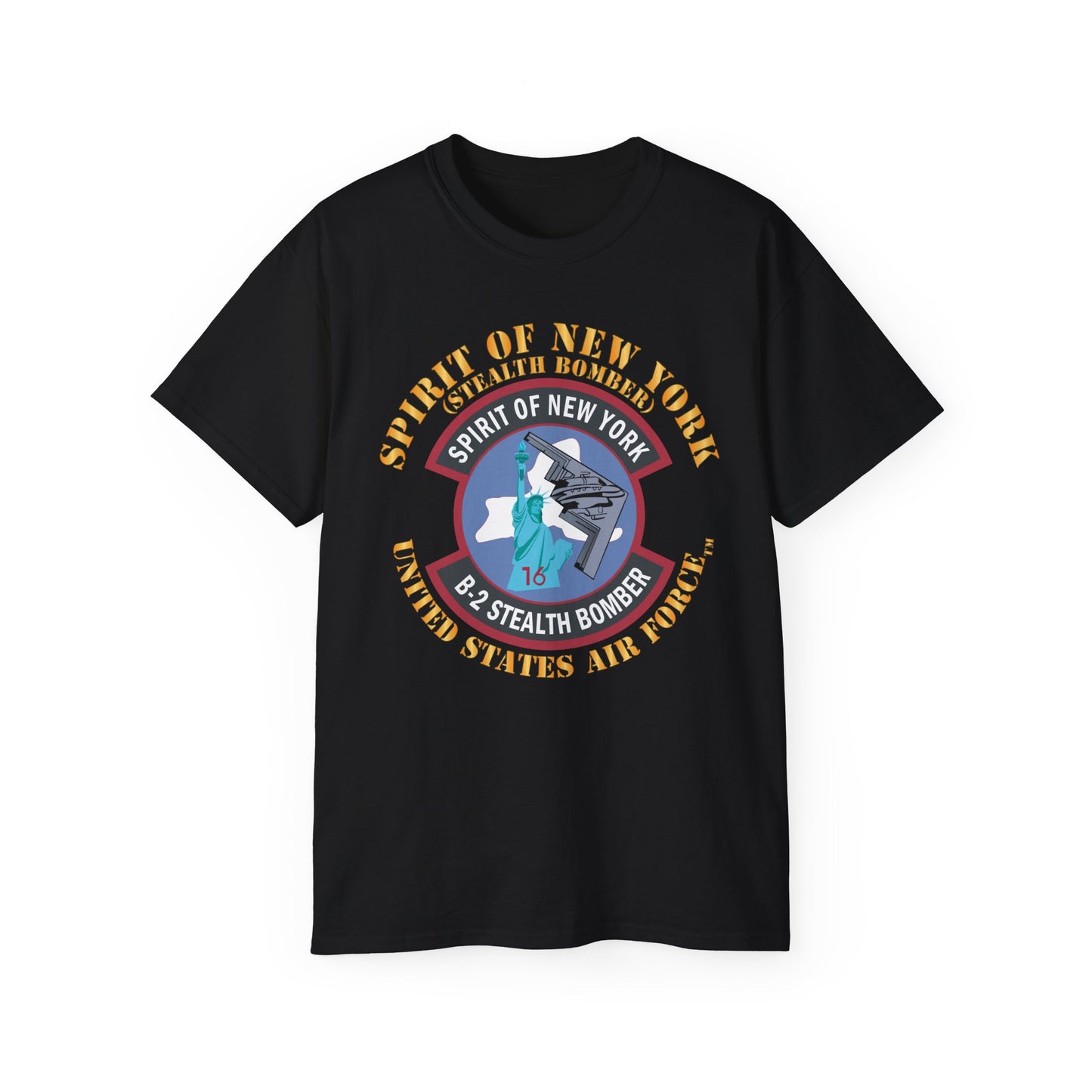 Unisex Ultra Cotton Tee - USAF - B2 - Spirit of New York - Stealth Bomber X 300