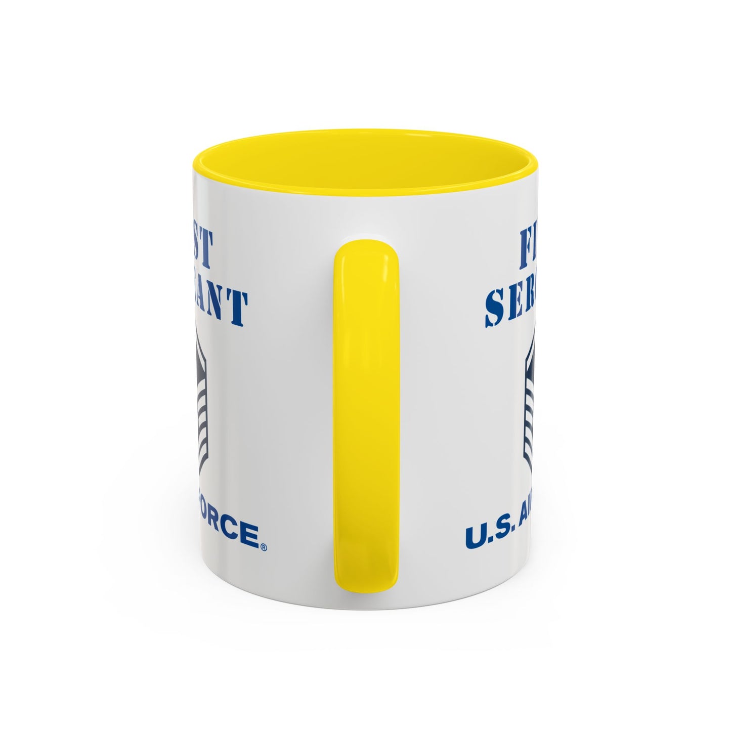 Accent Coffee Mug (11oz & 15oz) - USAF - First Sergeant (E7b) - 2020 - US Air Force w Text X 300