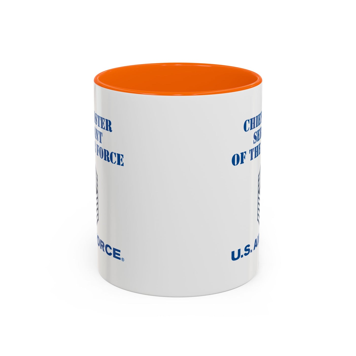 Accent Coffee Mug (11oz & 15oz) - USAF - Chief Master Sergeant of the Air Force (E9d) - US Air Force w Text X 300