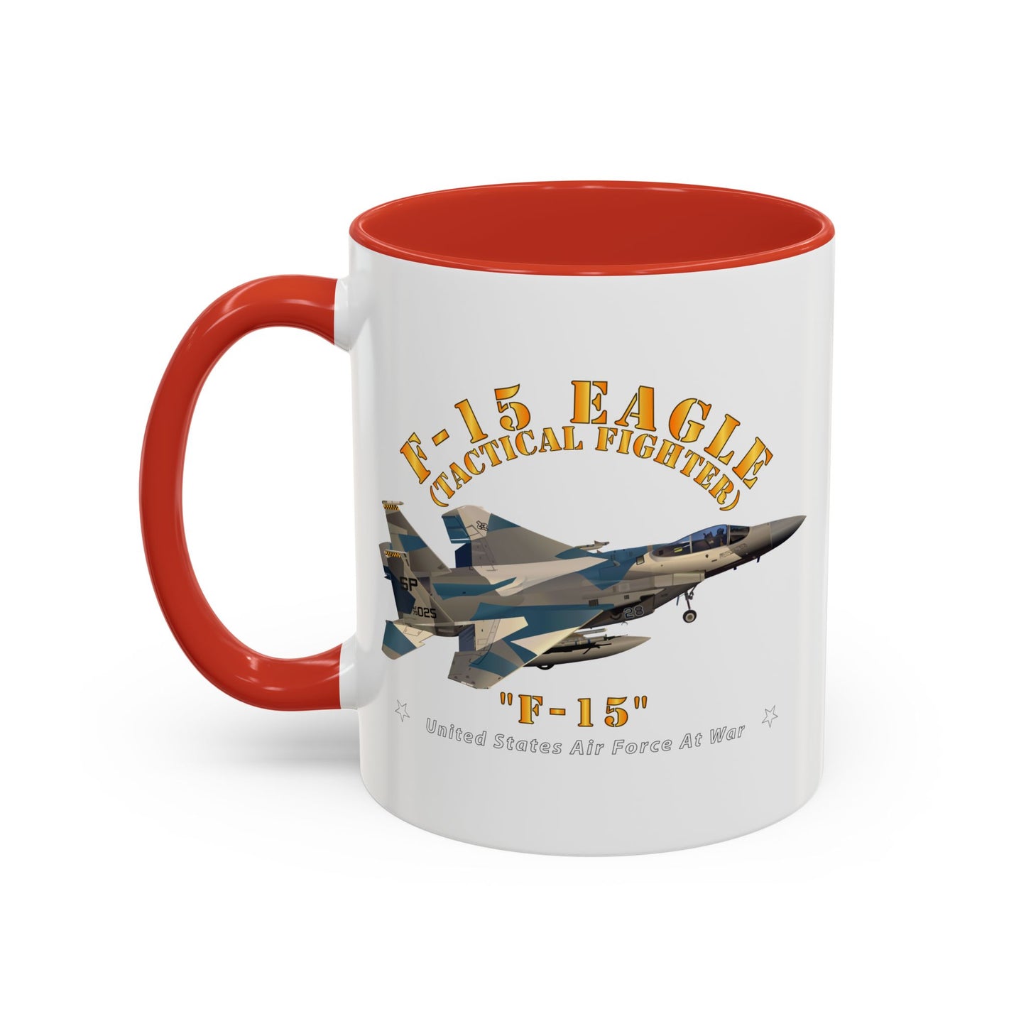 Accent Coffee Mug (11oz & 15oz) - USAF - F15 Eagle - F15