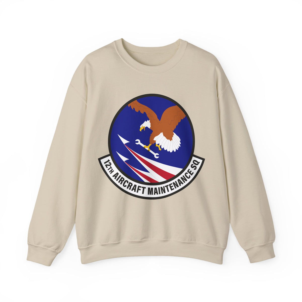 Crewneck Sweatshirt - USAF - 12th Aircraft Maintenance Squadron wo txt