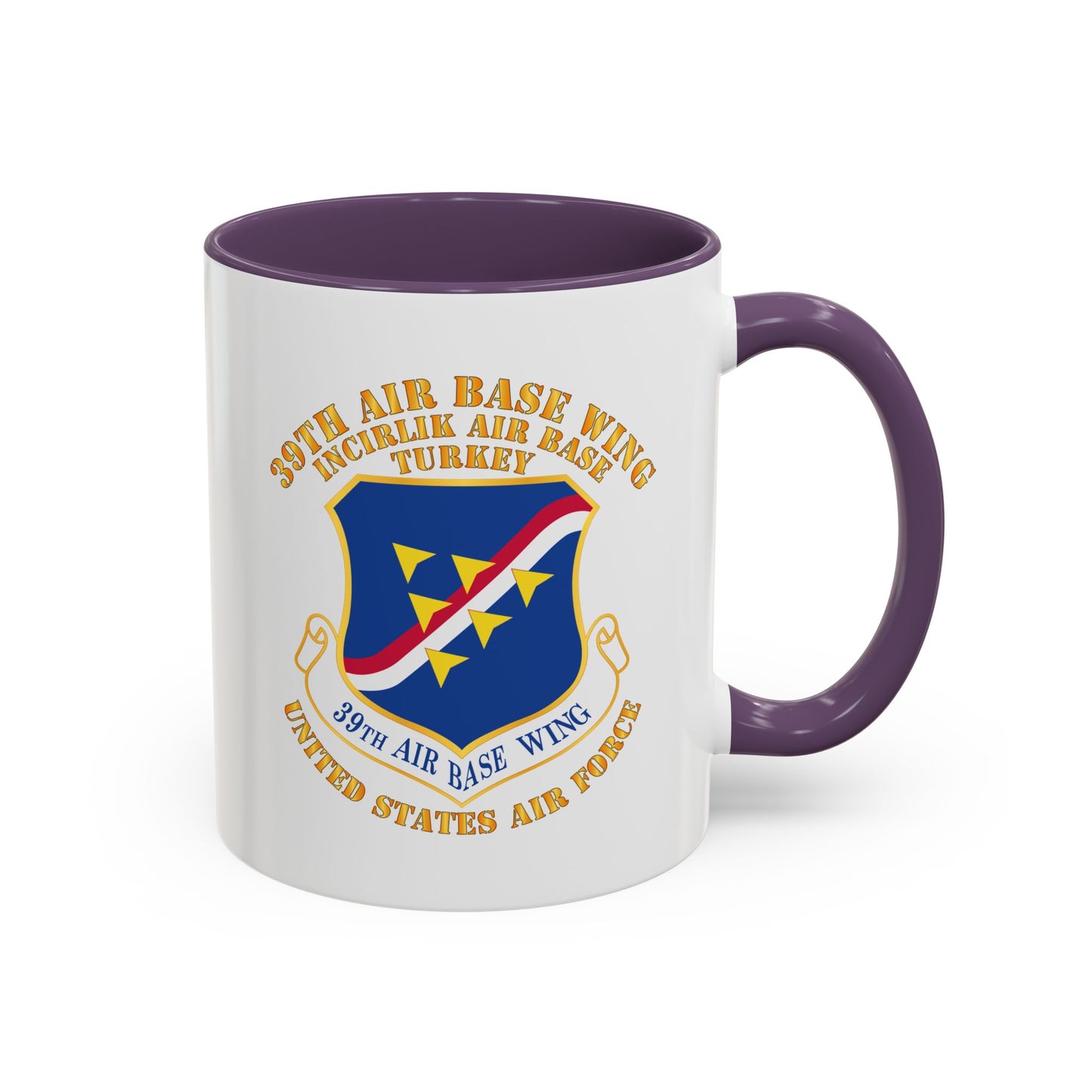 Accent Coffee Mug (11oz & 15oz) - USAF - 39th Airbase Wing - 3rd AF - Incirlik Air Base - Turkey
