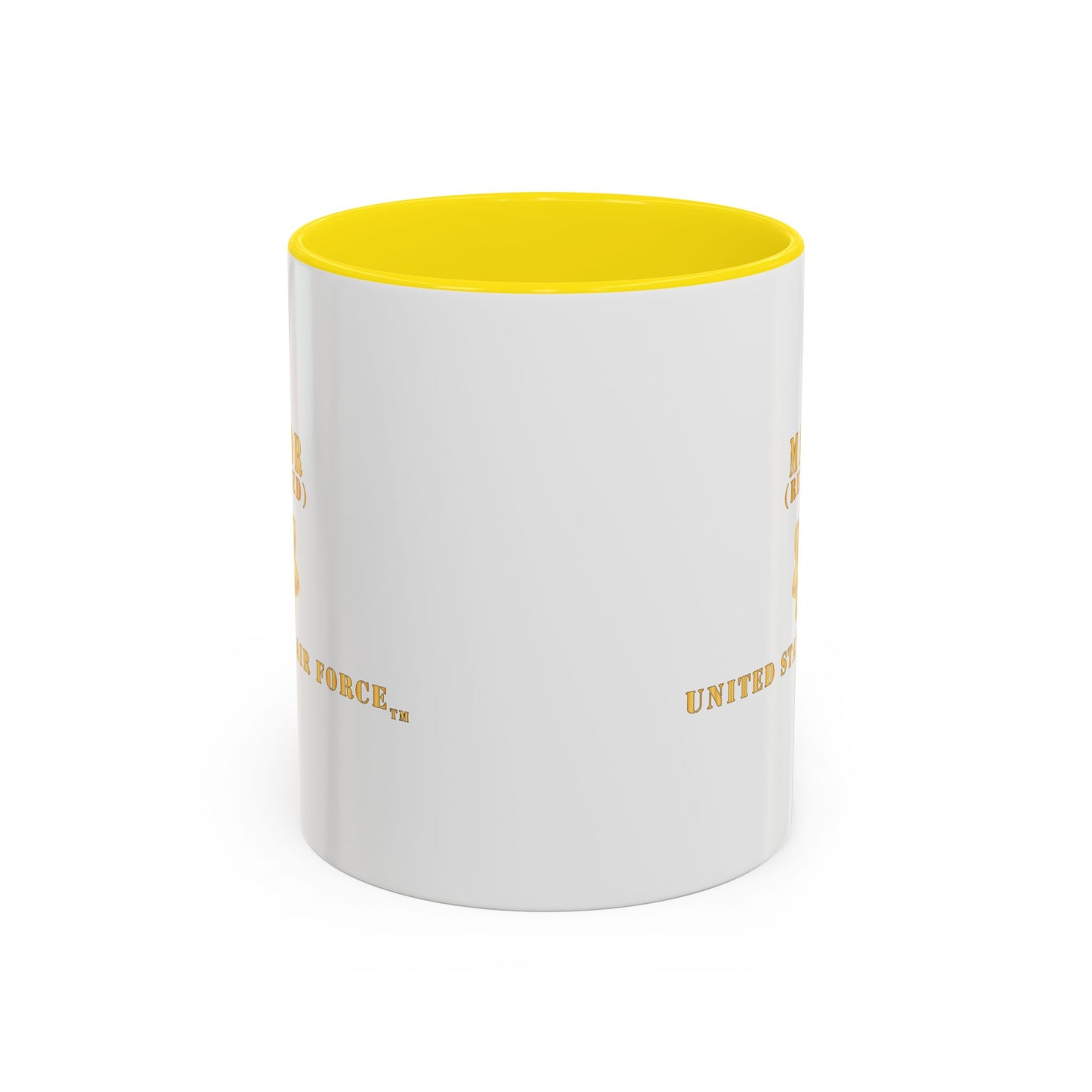 Accent Coffee Mug (11oz & 15oz) - USAF - Major - MAJ - Retired X 300