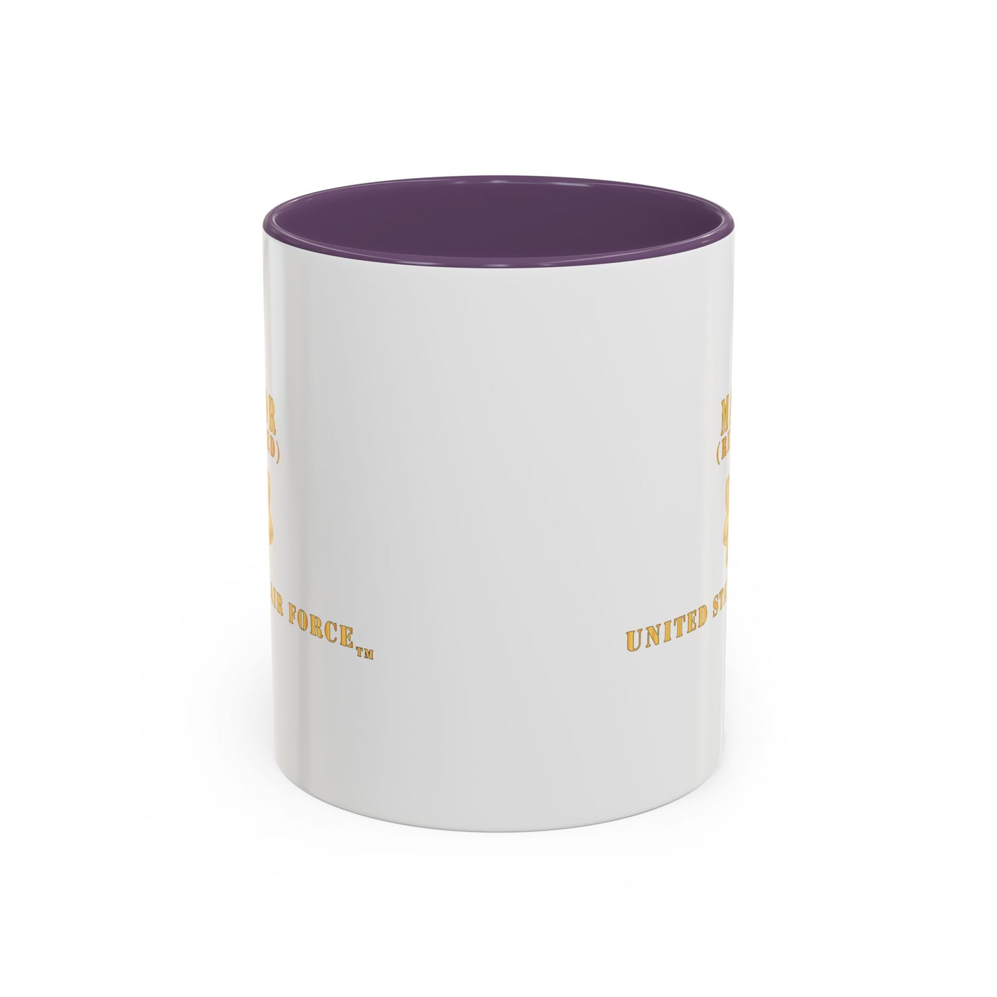 Accent Coffee Mug (11oz & 15oz) - USAF - Major - MAJ - Retired X 300
