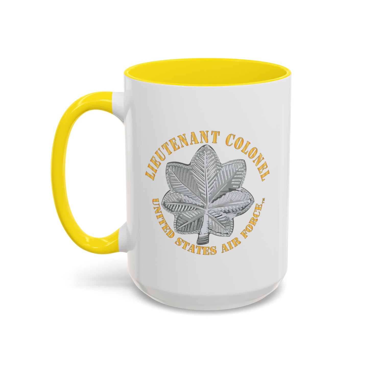 Accent Coffee Mug (11oz & 15oz) - USAF - Lieutenant Colonel - LTC - TM X 300