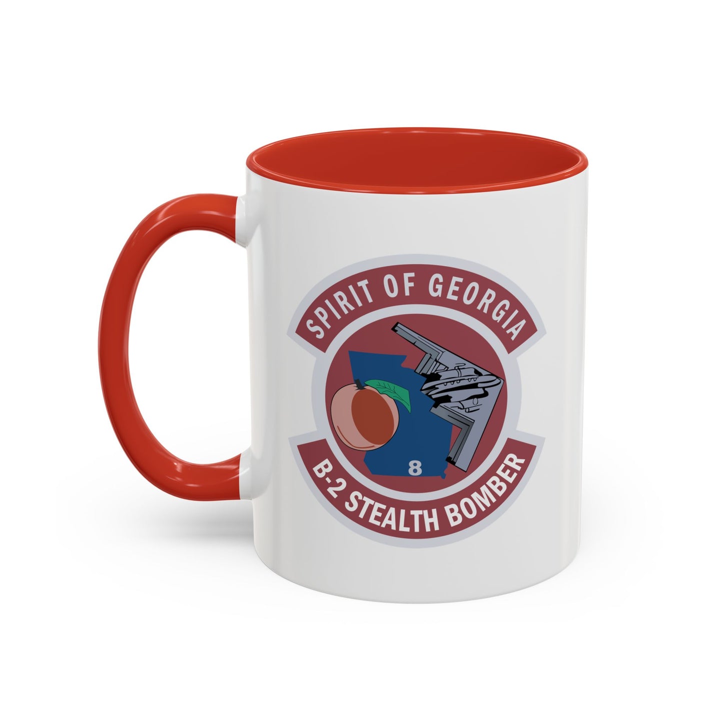 Accent Coffee Mug (11oz & 15oz) - USAF - B2 - Spirit of Georgia - Stealth Bomber wo txt X 300