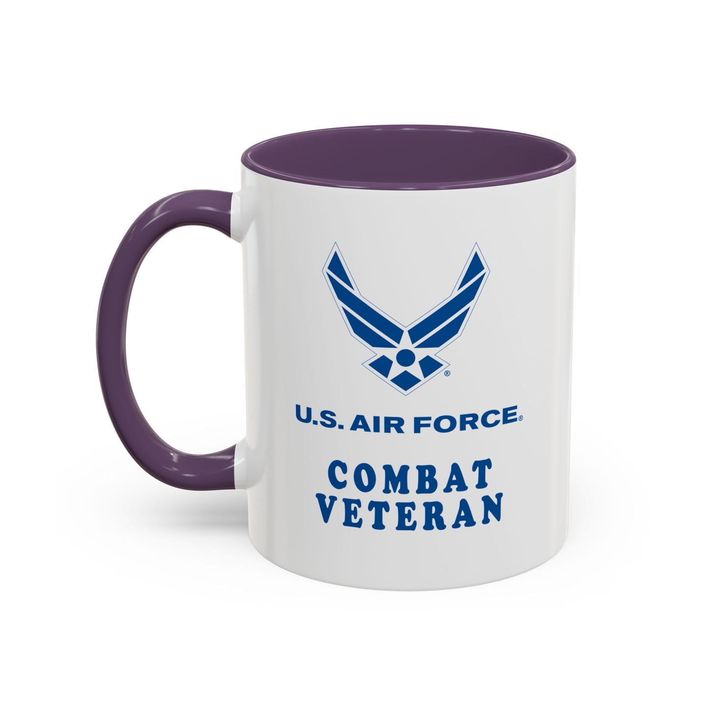 Accent Coffee Mug (11oz & 15oz) - USAF - Air Force - Combat Veteran X 300