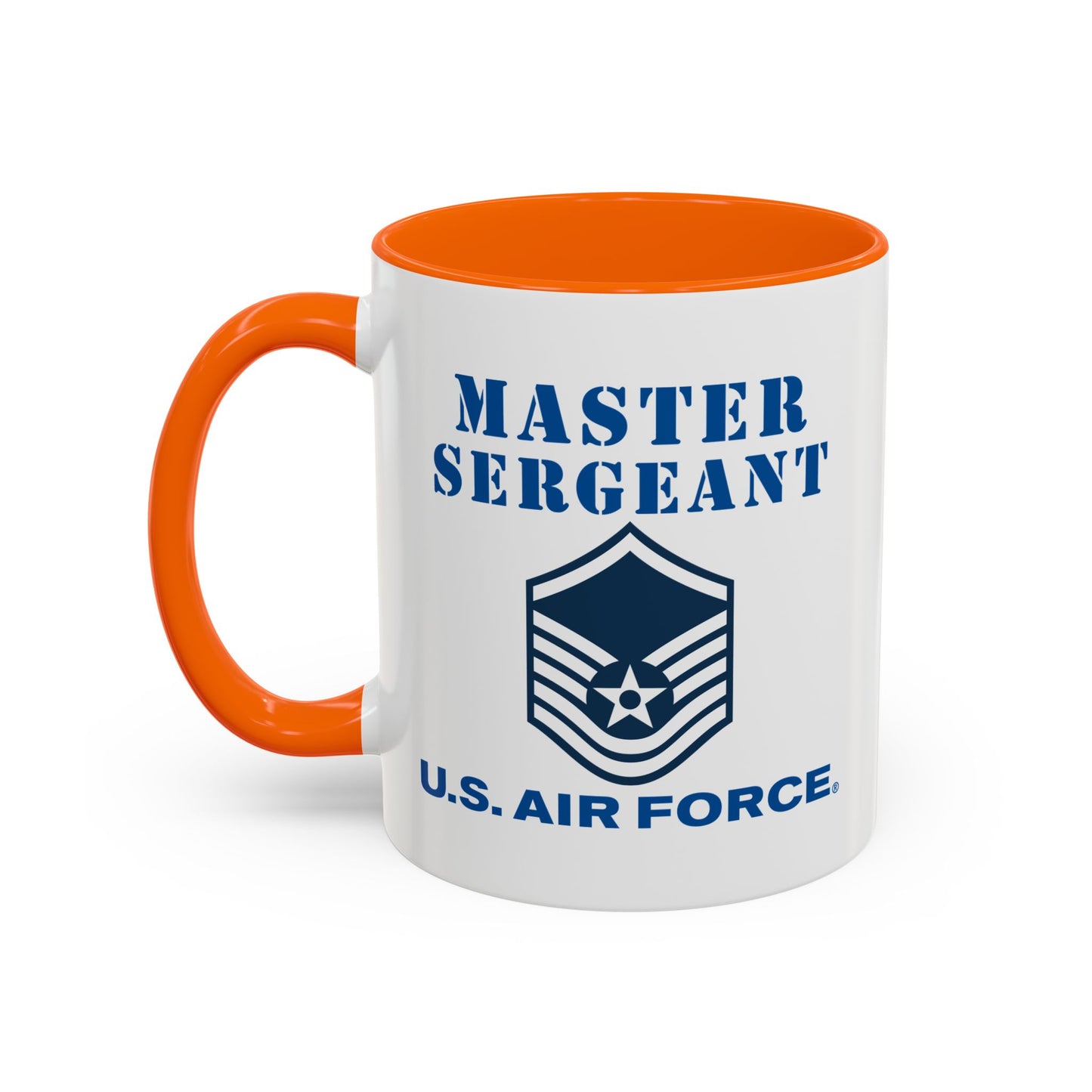 Accent Coffee Mug (11oz & 15oz) - USAF - Master Sergeant (E7a) - 2020 - US Air Force w Text X 300