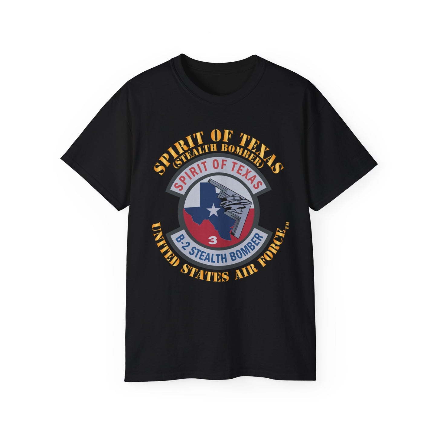 Unisex Ultra Cotton Tee - USAF - B2 - Spirit of Texas - Stealth Bomber X 300