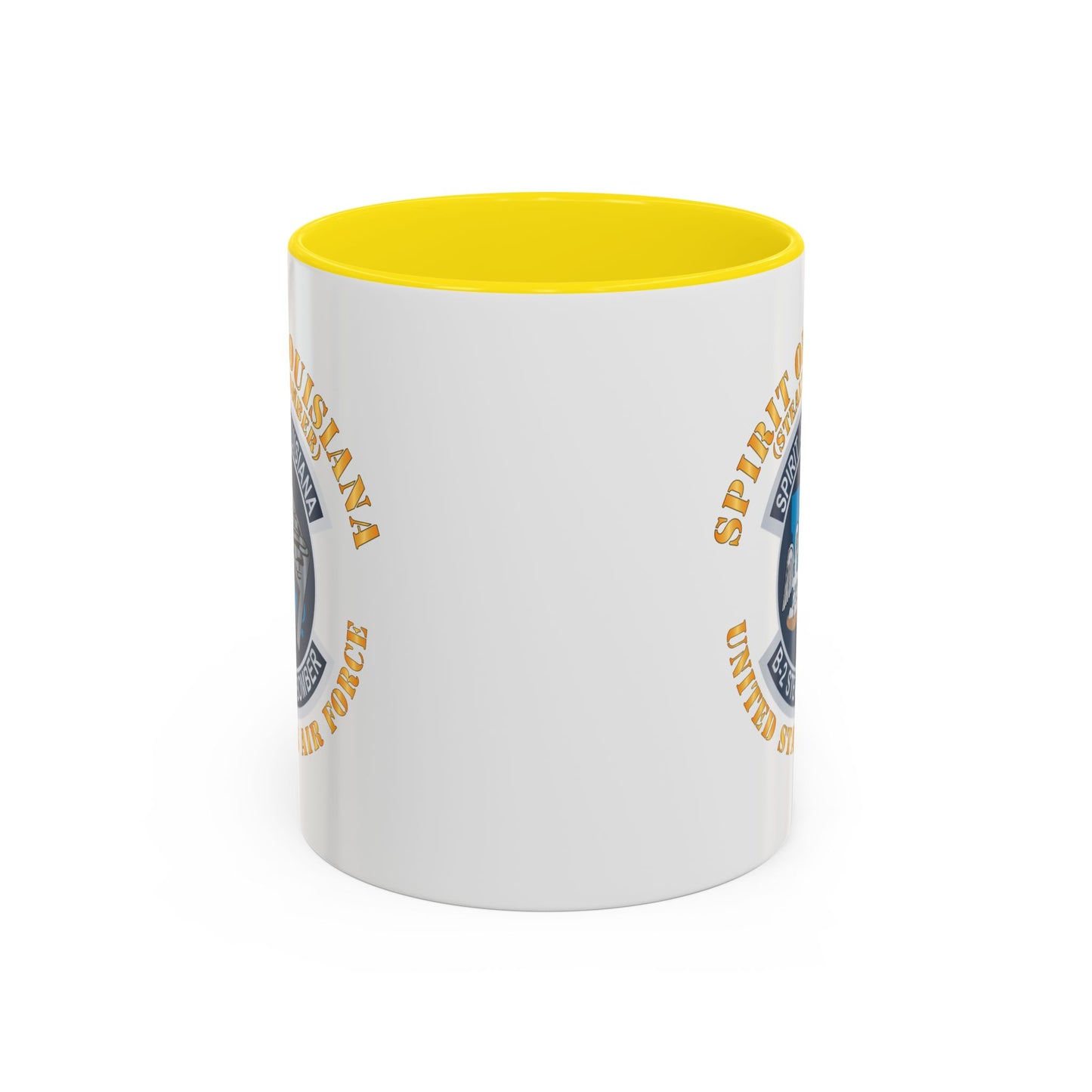 Accent Coffee Mug (11oz & 15oz) - USAF - B2 - Spirit of Louisiana - Stealth Bomber X 300