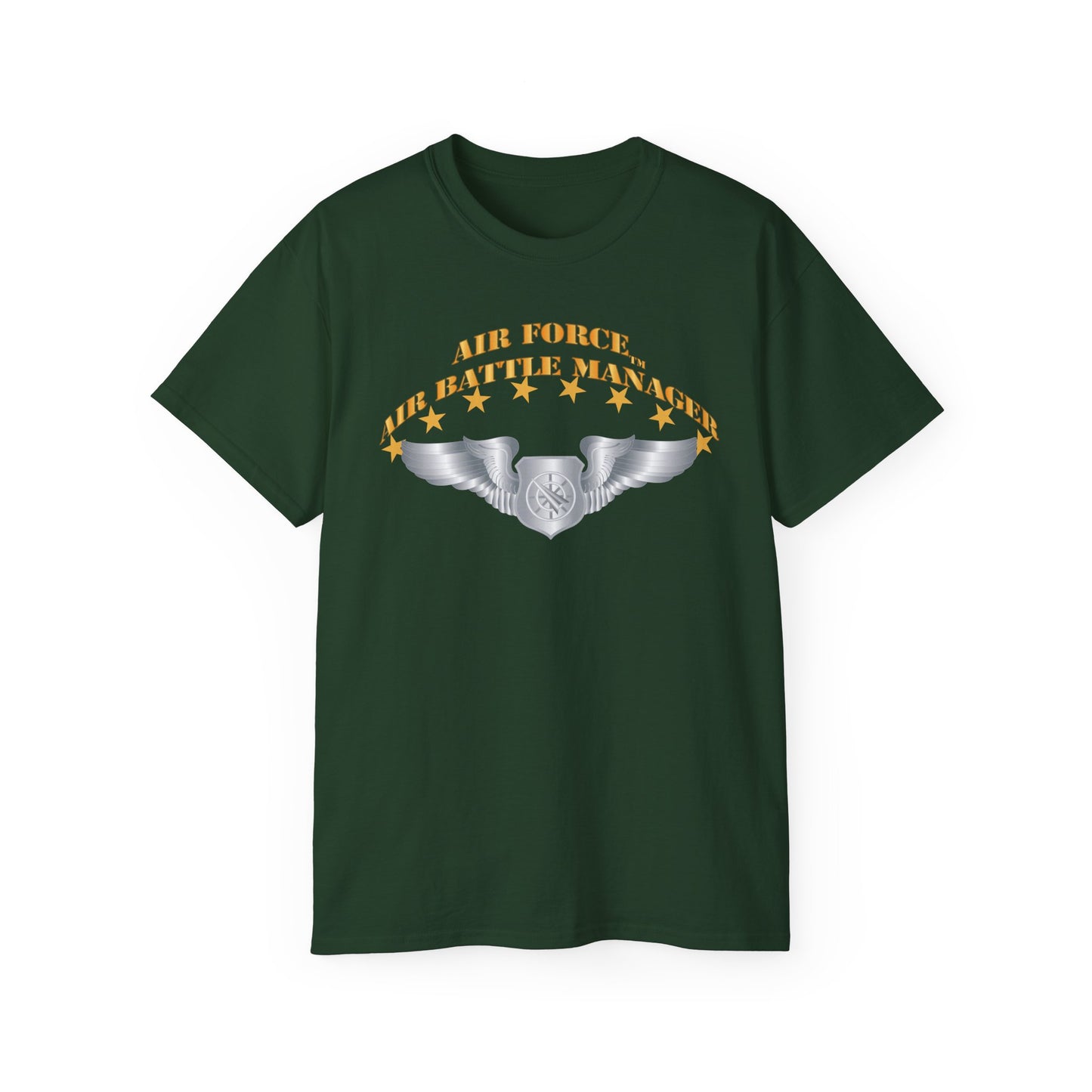 Unisex Ultra Cotton Tee - USAF - Air Battle Manager - Basic Wings X 300