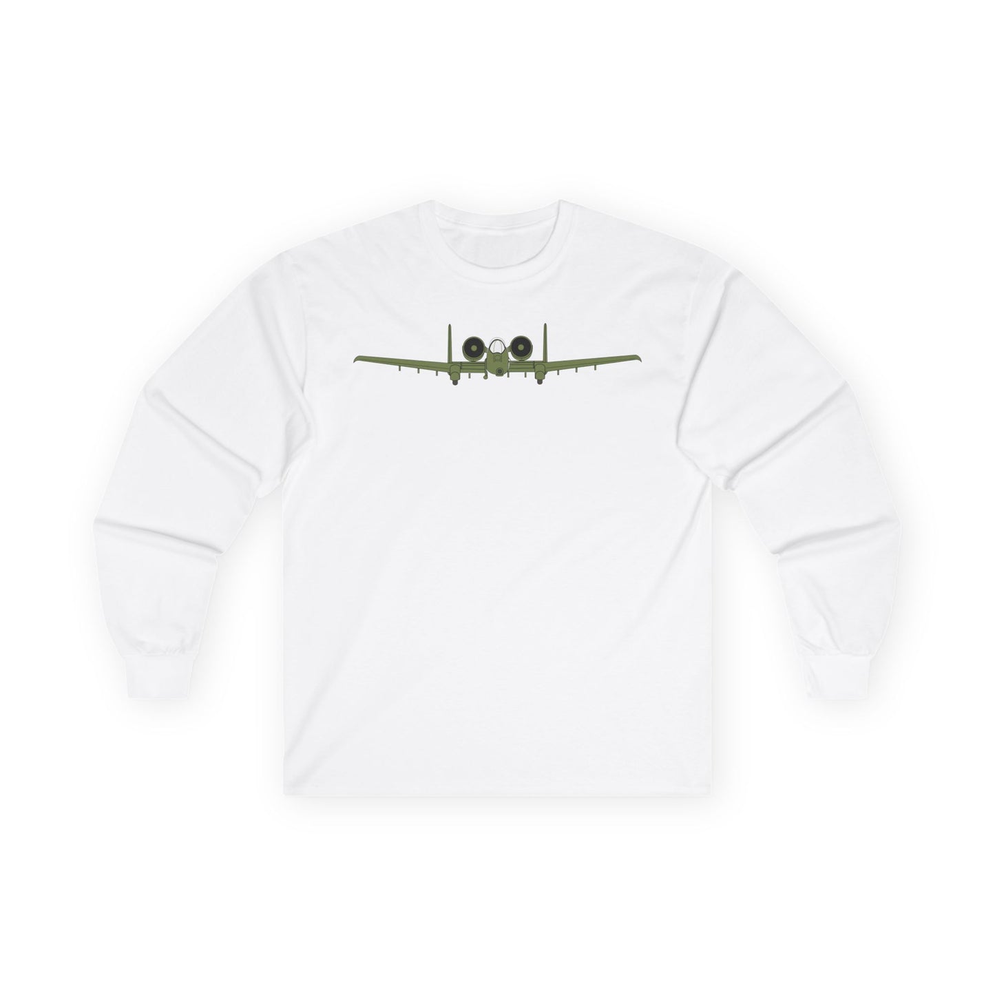 Unisex Ultra Cotton Long Sleeve Tee - Aircraft - USAF - A-10 Thunderbolt II - Front X 300