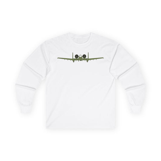 Unisex Ultra Cotton Long Sleeve Tee - Aircraft - USAF - A-10 Thunderbolt II - Front X 300