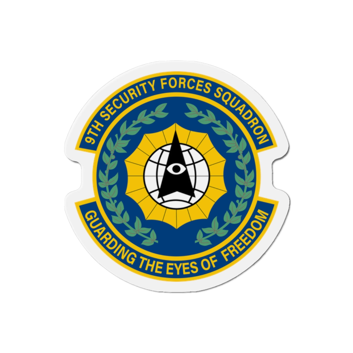 Die-Cut Magnet - USAF - 9th Security Forces Squadron wo txt X 300