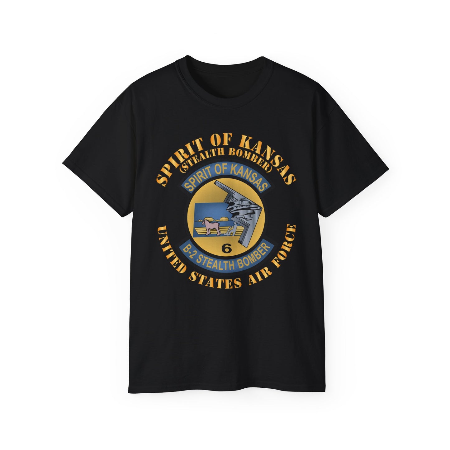 Unisex Ultra Cotton Tee -USAF - B2 - Spirit of Kansas - Stealth Bomber X 300