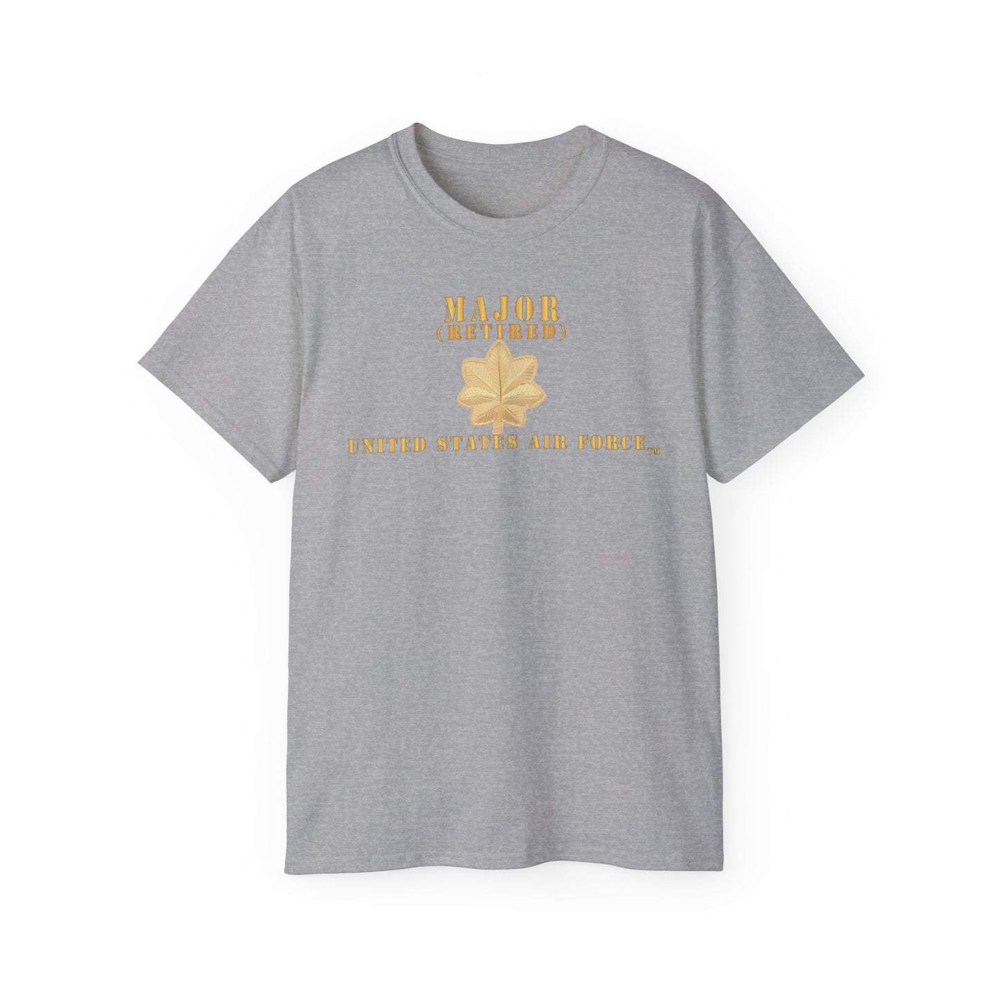 Unisex Ultra Cotton Tee - USAF - Major - MAJ - Retired X 300