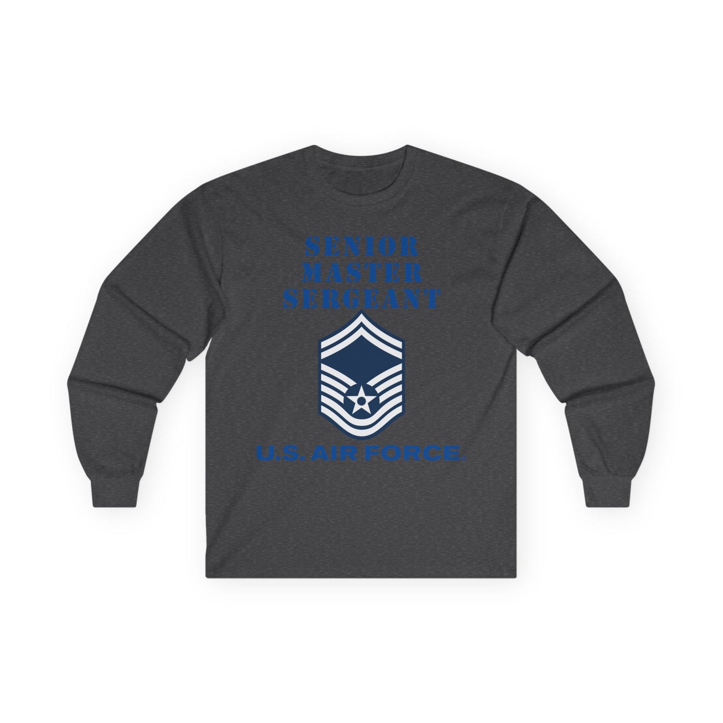 Unisex Ultra Cotton Long Sleeve Tee - USAF - Senior Master Sergeant (E8a) - 2020 - US Air Force w Text X 300