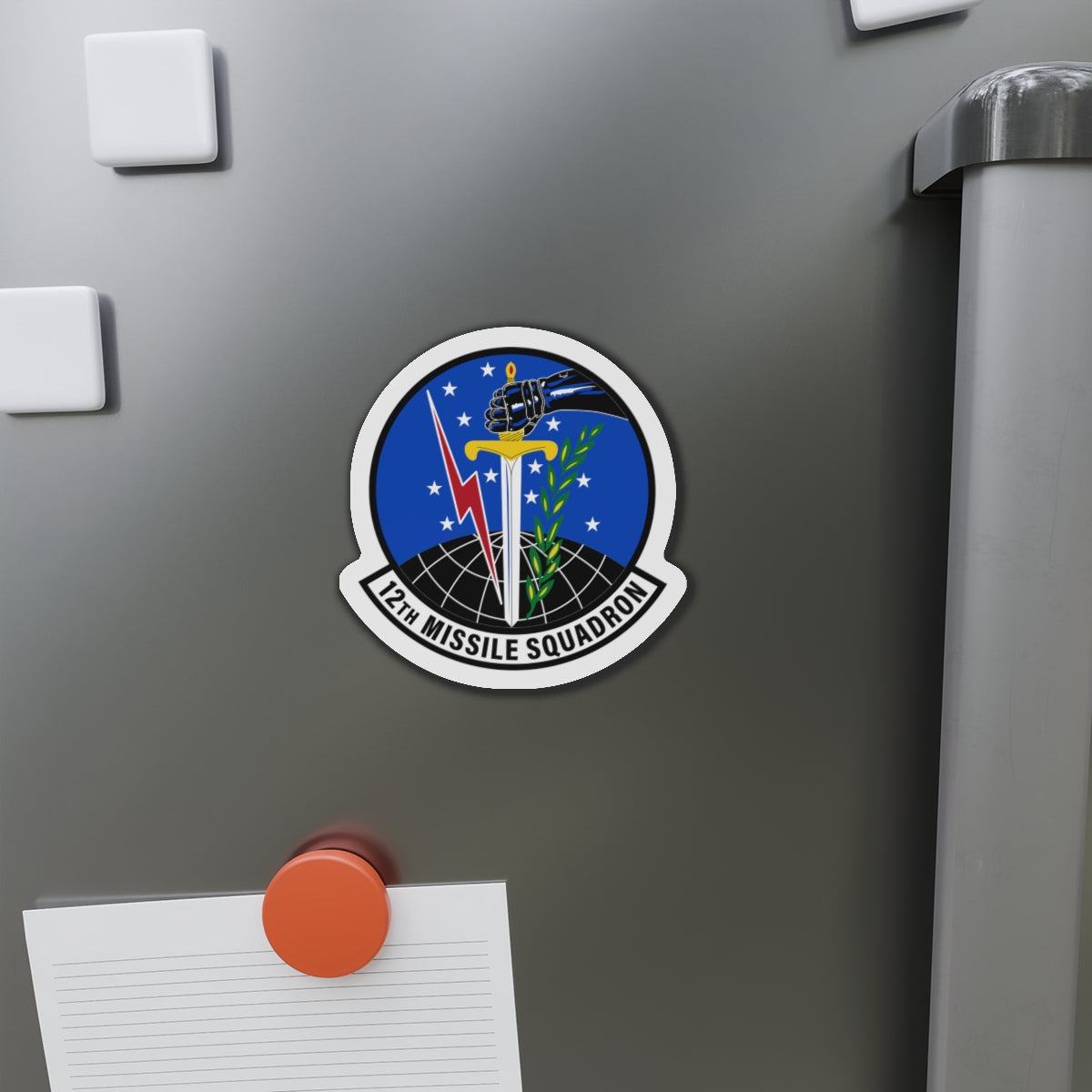 Die-Cut Magnet - USAF - 12th Missile Squadron wo txt