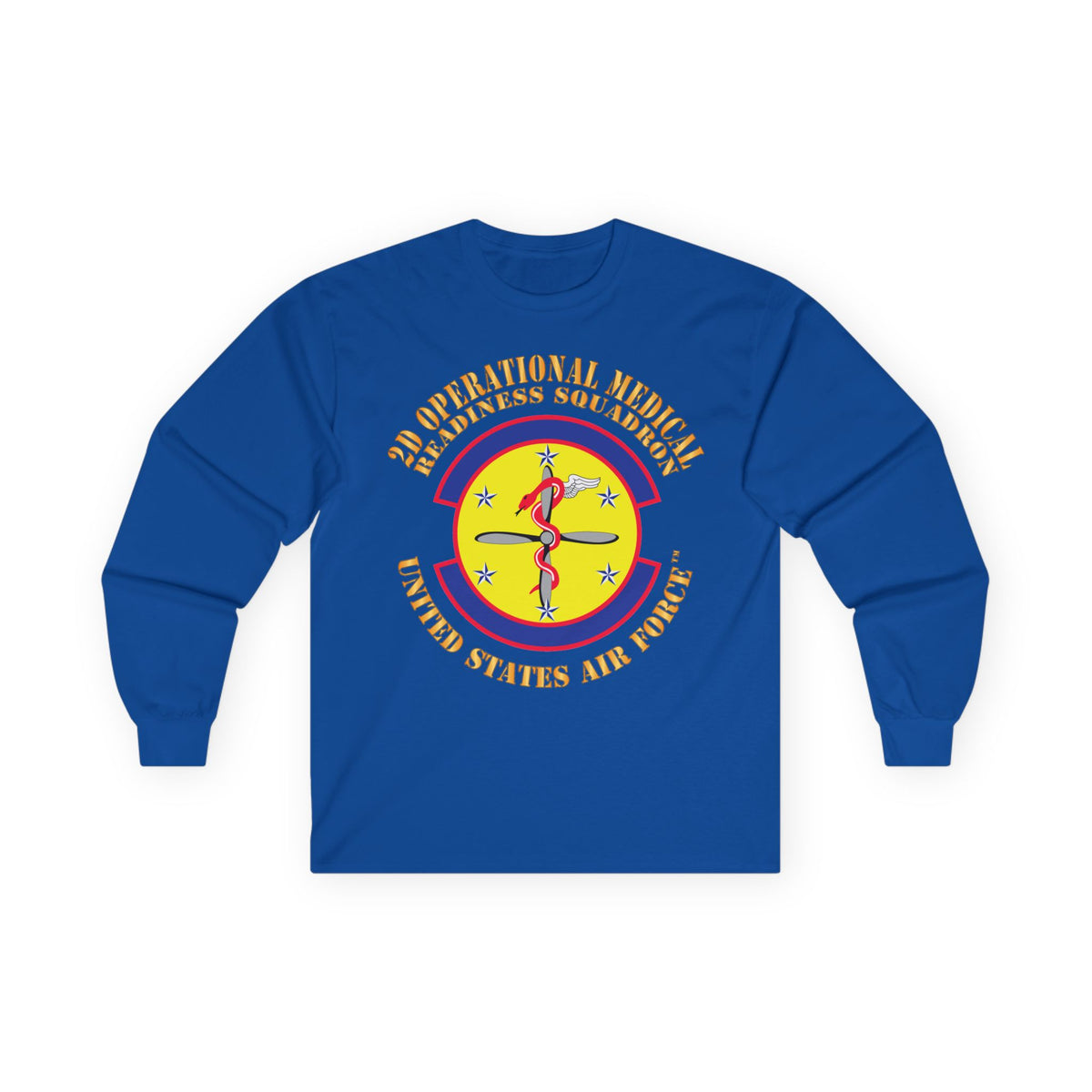 Unisex Ultra Cotton Long Sleeve Tee - USAF - 2d Operational Medical Readiness Sq