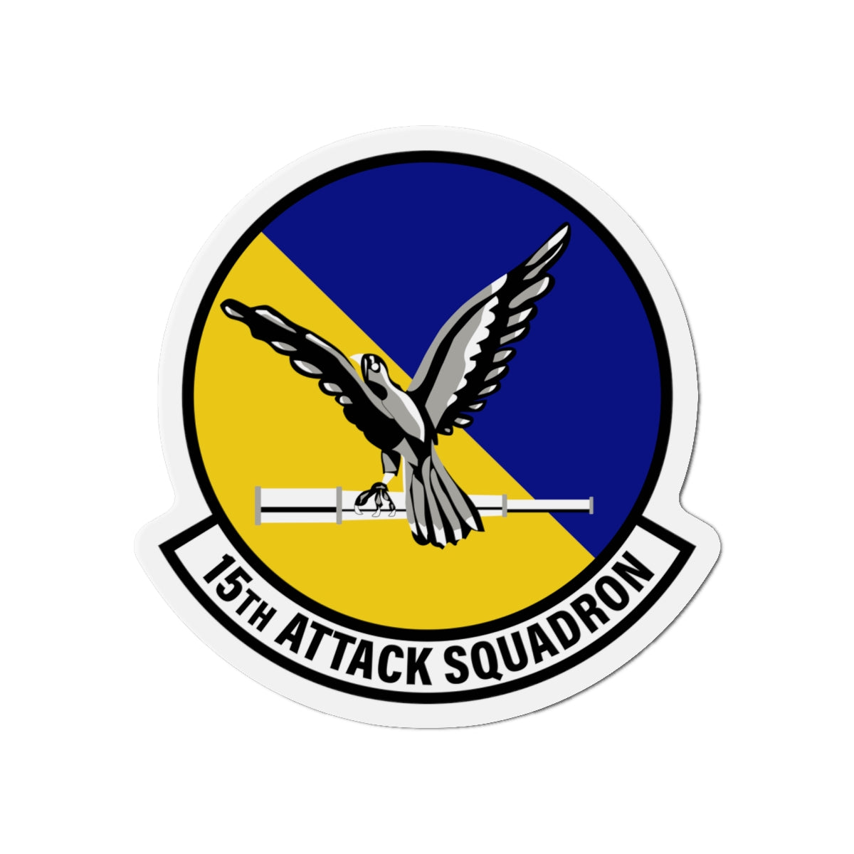 Die-Cut Magnet - USAF - 15th Attack Squadron wo txt
