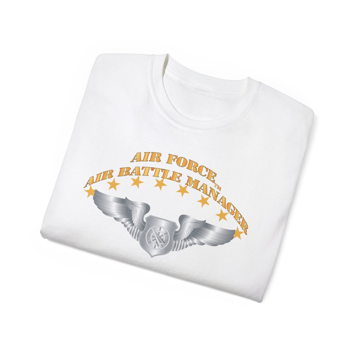 Unisex Ultra Cotton Tee - USAF - Air Battle Manager - Basic Wings X 300
