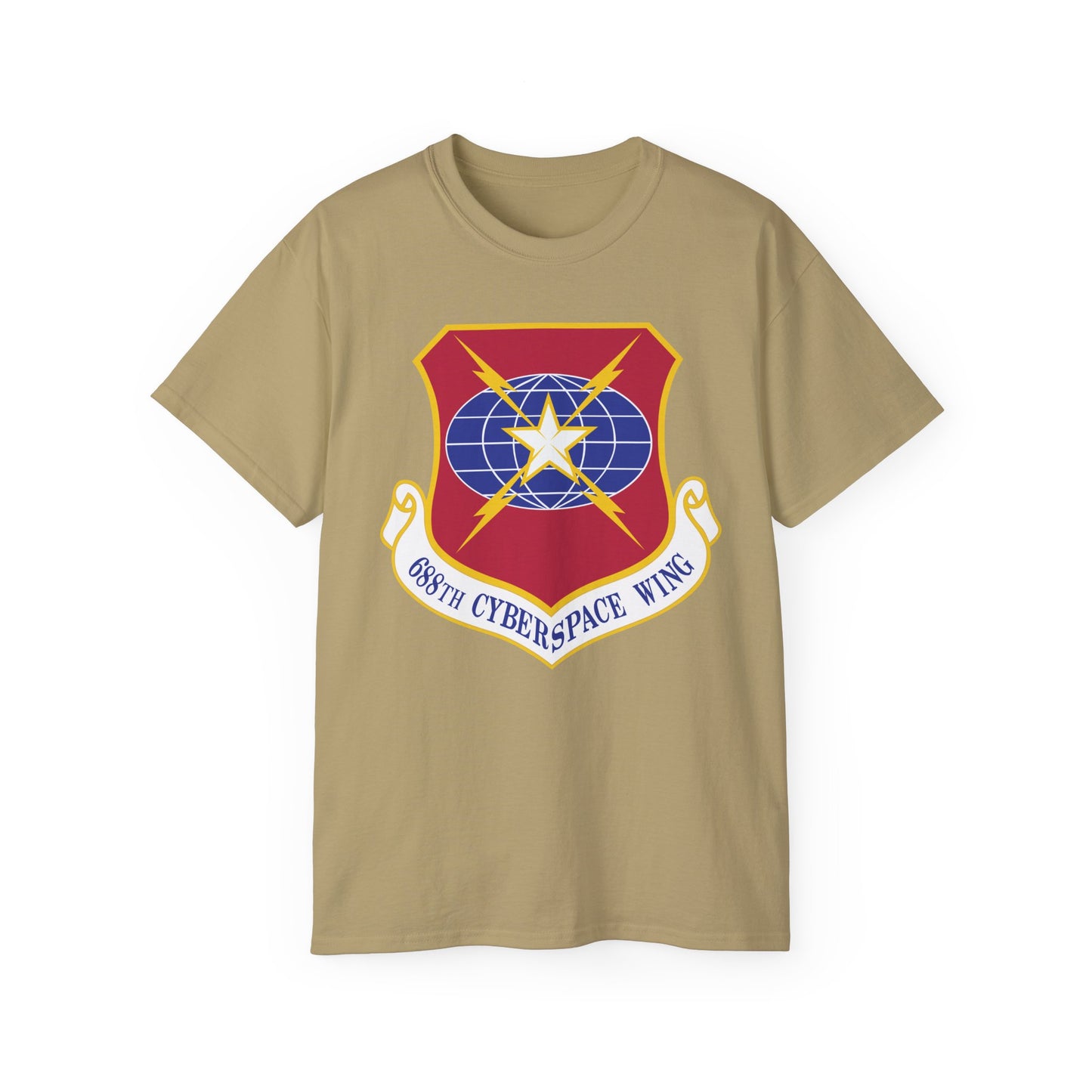 Unisex Ultra Cotton Tee - USAF - 688th Cyberspace Wing wo Txt X 300