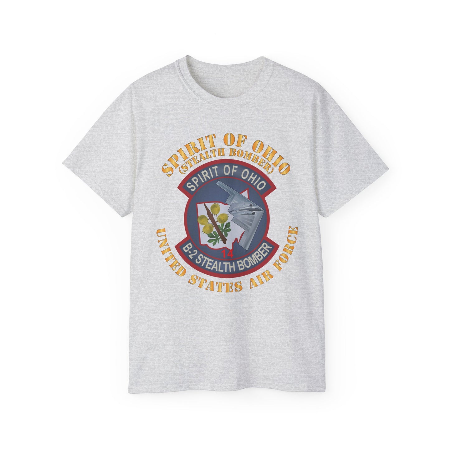 Unisex Ultra Cotton Tee - USAF - B2 - Spirit of Ohio - Stealth Bomber X 300