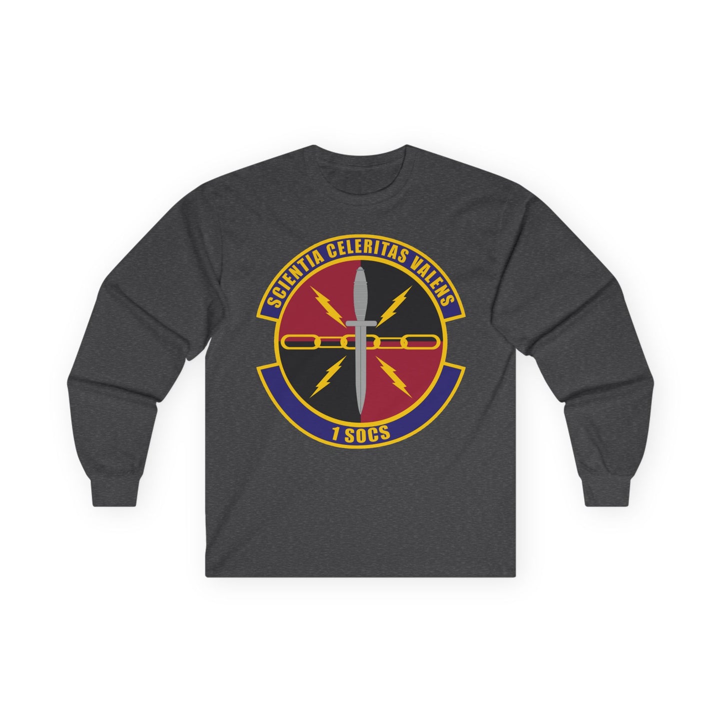 Unisex Ultra Cotton Long Sleeve Tee - USAF - 1st Special Operations Communication Squadron wo txt