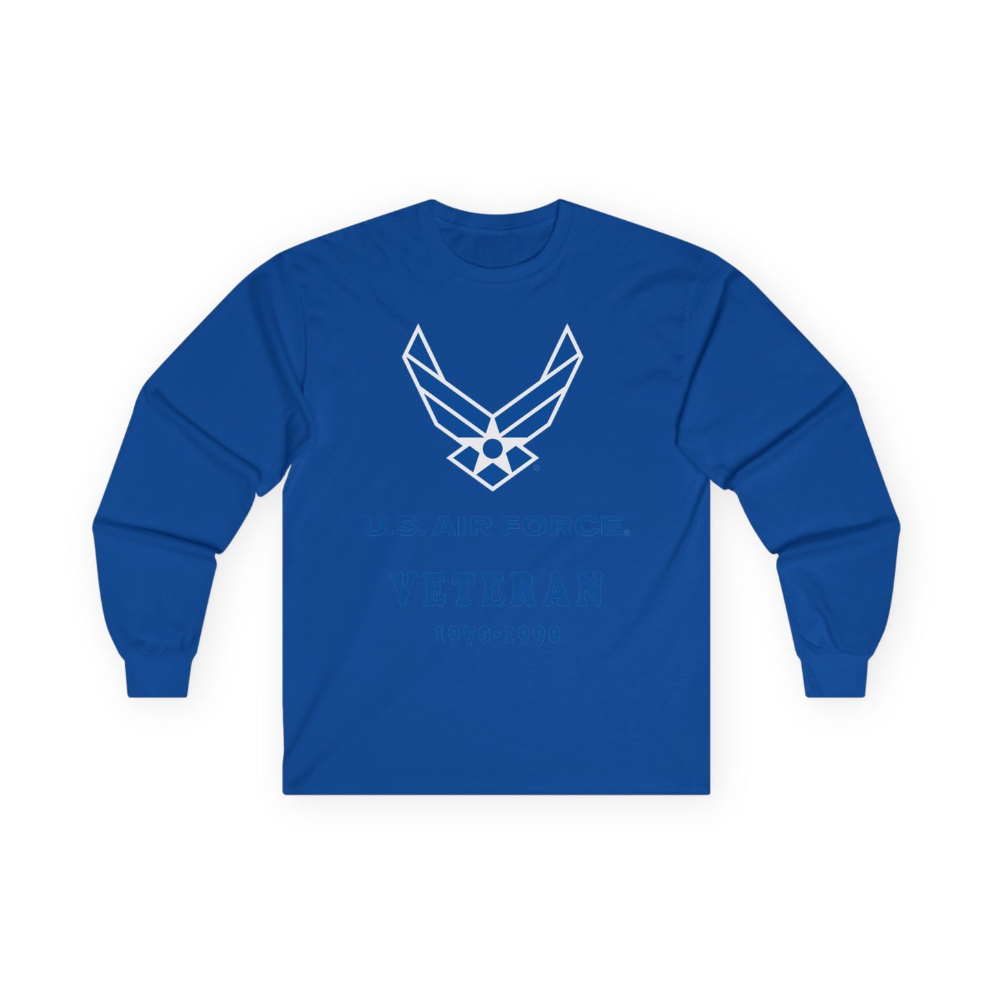 Unisex Ultra Cotton Long Sleeve Tee - USAF - Air Force - Veteran w years