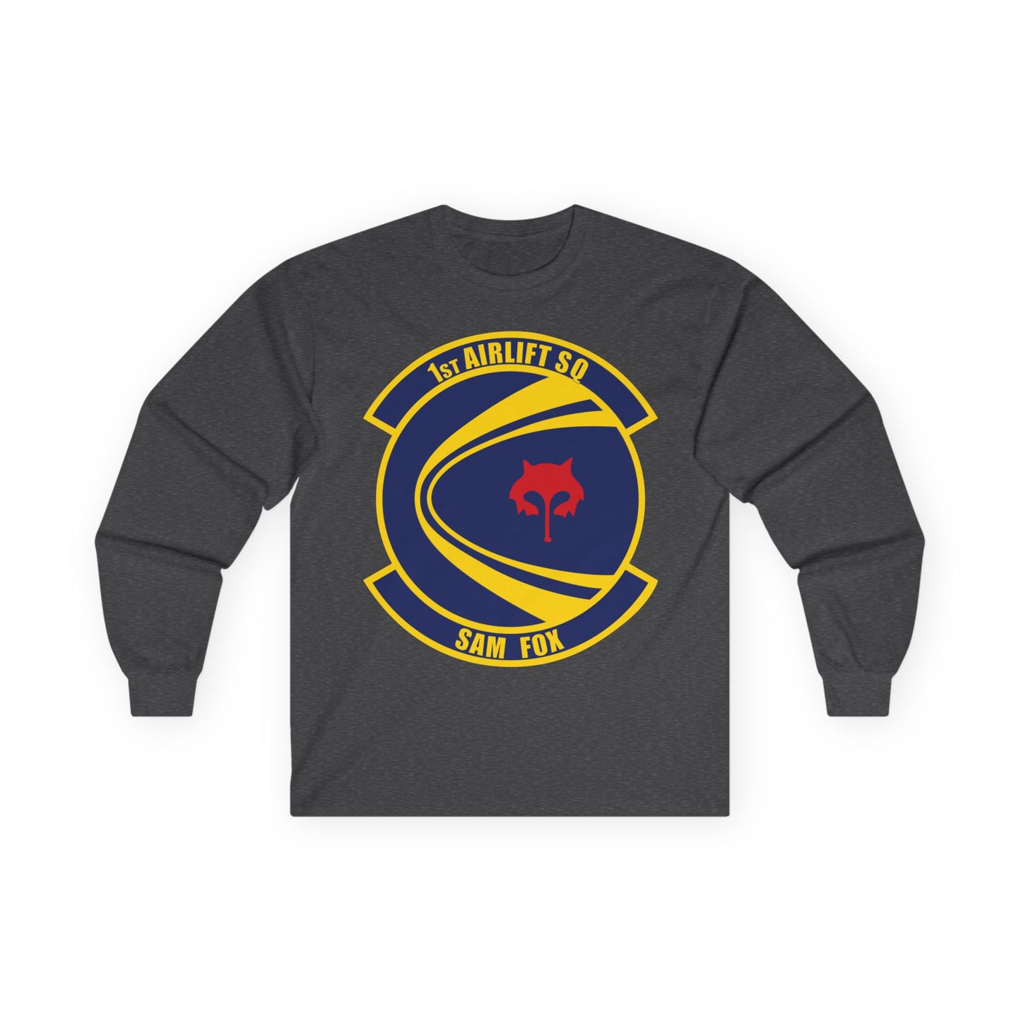 Unisex Ultra Cotton Long Sleeve Tee - USAF - 1st Airlift Squadron wo txt X 300