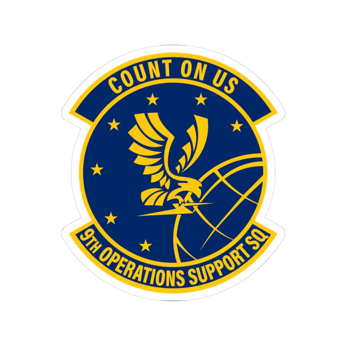 Kiss-Cut Stickers - USAF - 9th Operations Support Squadron wo txt X 300