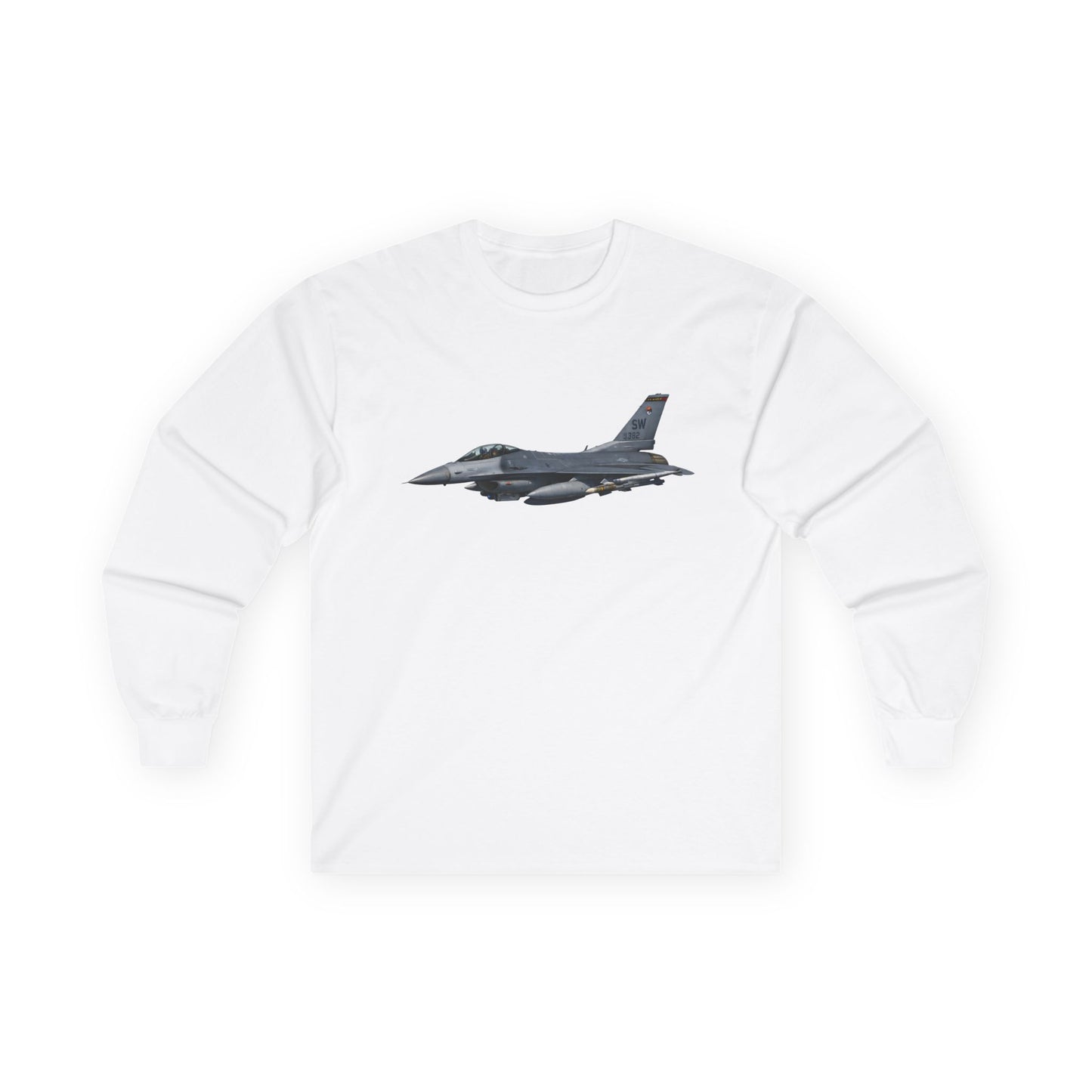 Unisex Ultra Cotton Long Sleeve Tee - USAF - F-16 Fighting Falcon wo txt X 300