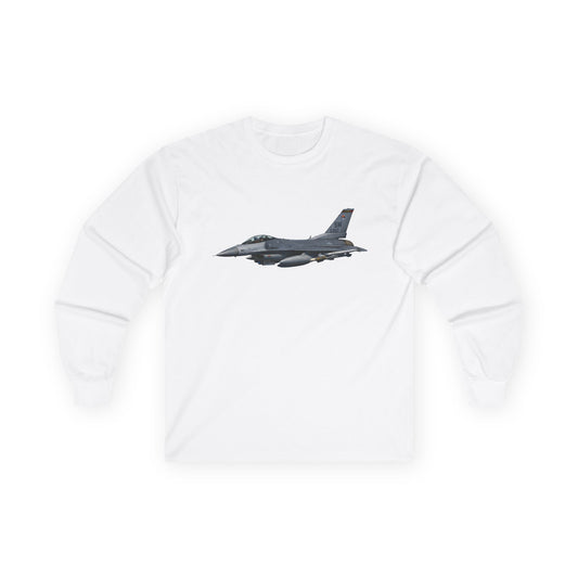 Unisex Ultra Cotton Long Sleeve Tee - USAF - F-16 Fighting Falcon wo txt X 300