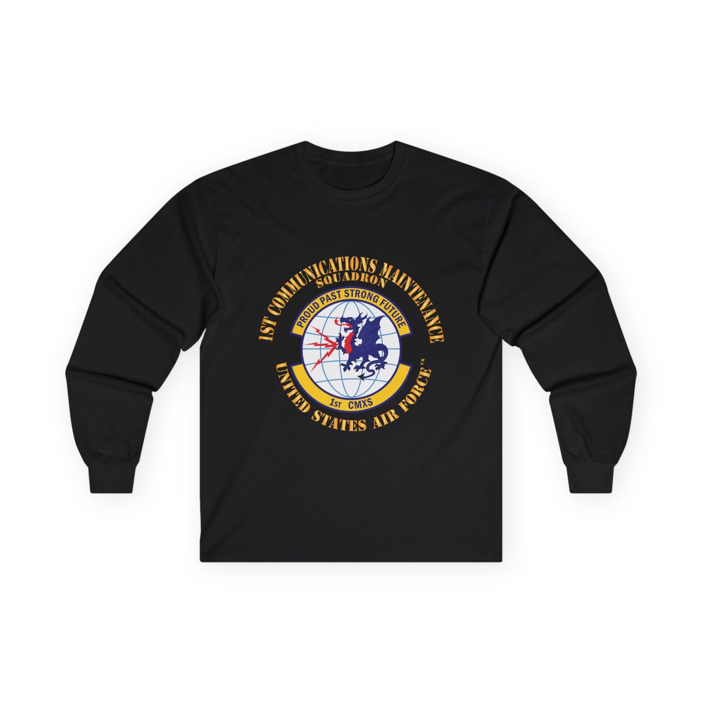 Unisex Ultra Cotton Long Sleeve Tee - USAF - 1st Communications Maintenance Squadron(USAFE) X 300