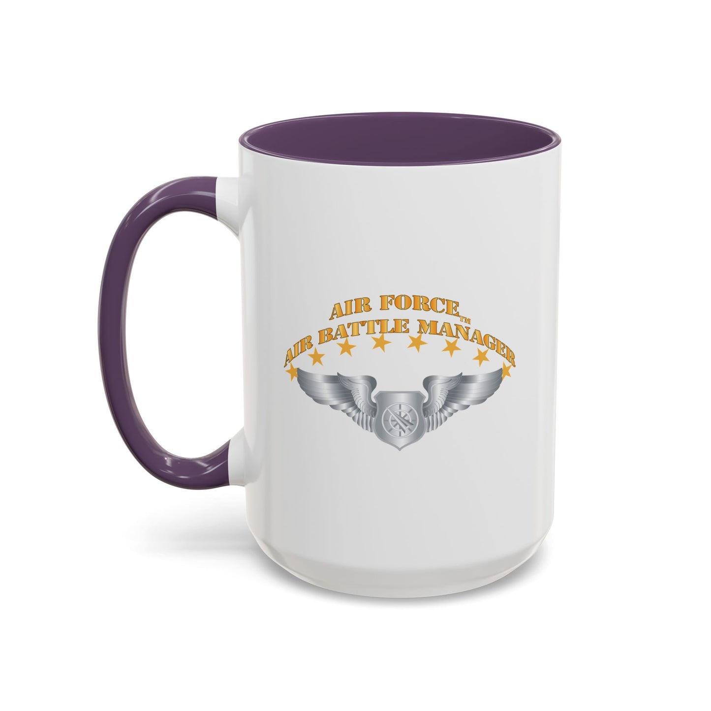 Accent Coffee Mug (11oz & 15oz) - USAF - Air Battle Manager - Basic Wings X 300