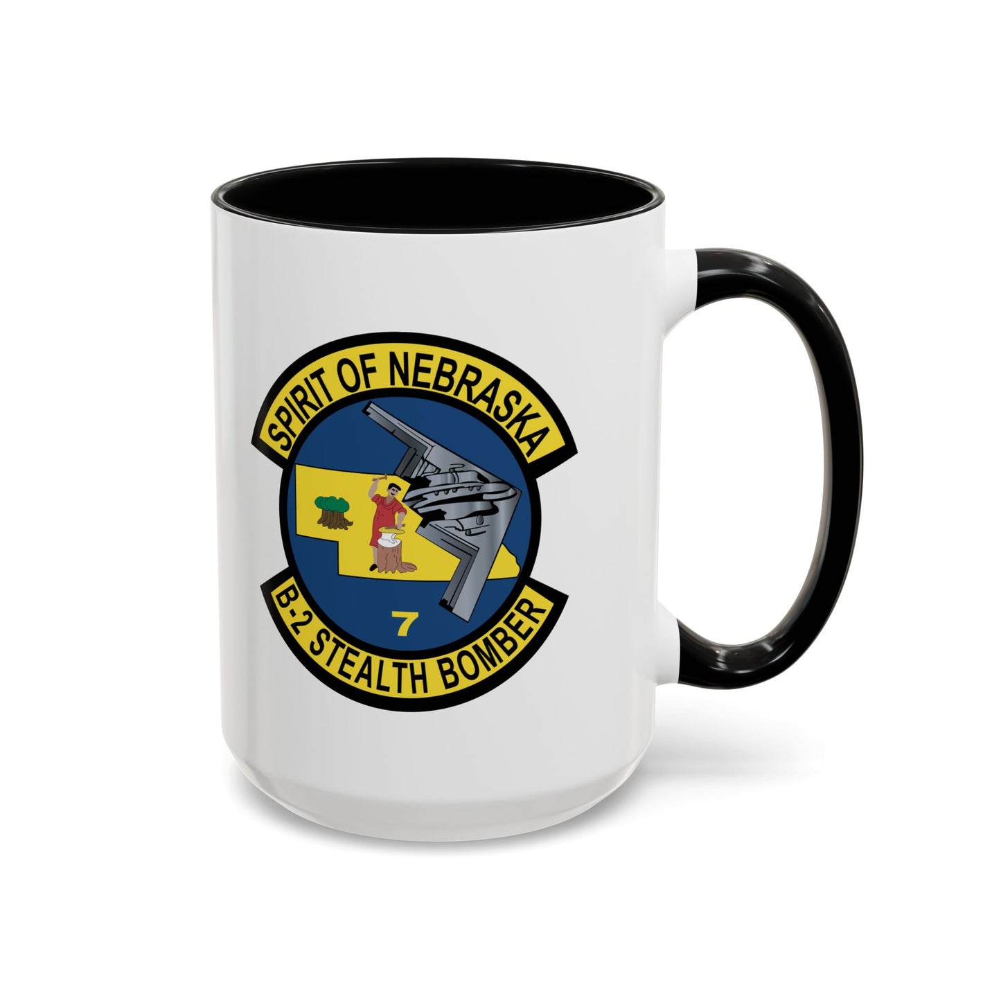 Accent Coffee Mug (11oz & 15oz) - USAF - B2 - Spirit of Nebraska - Stealth Bomber wo txt X 300