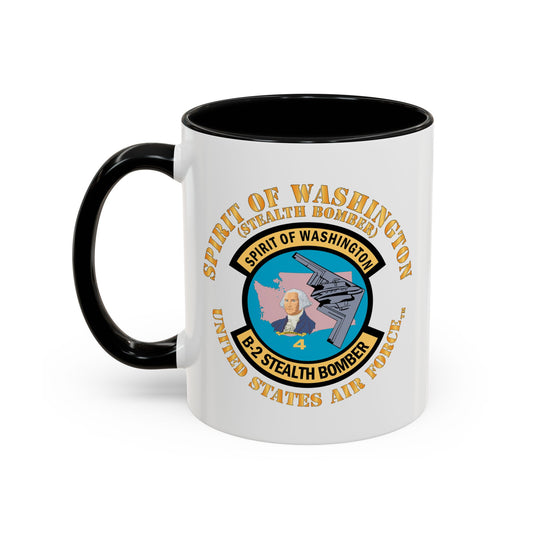 Accent Coffee Mug (11oz & 15oz) - USAF - B2 - Spirit of Washington - Stealth Bomber X 300
