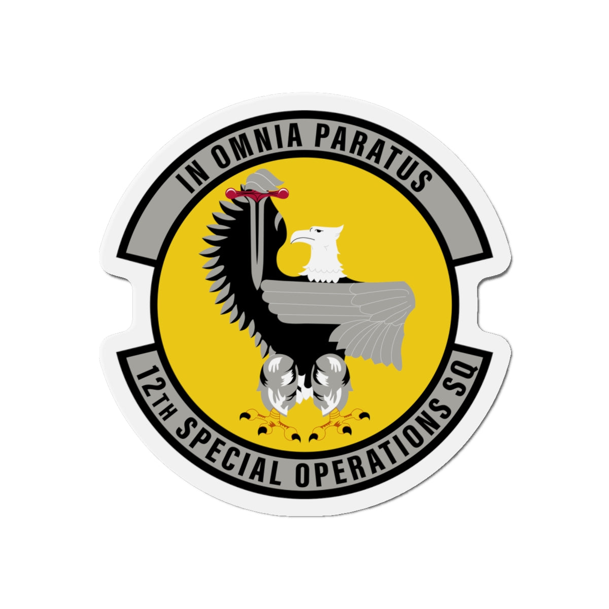Die-Cut Magnet - USAF - 12th Special Operations Squadron wo txt